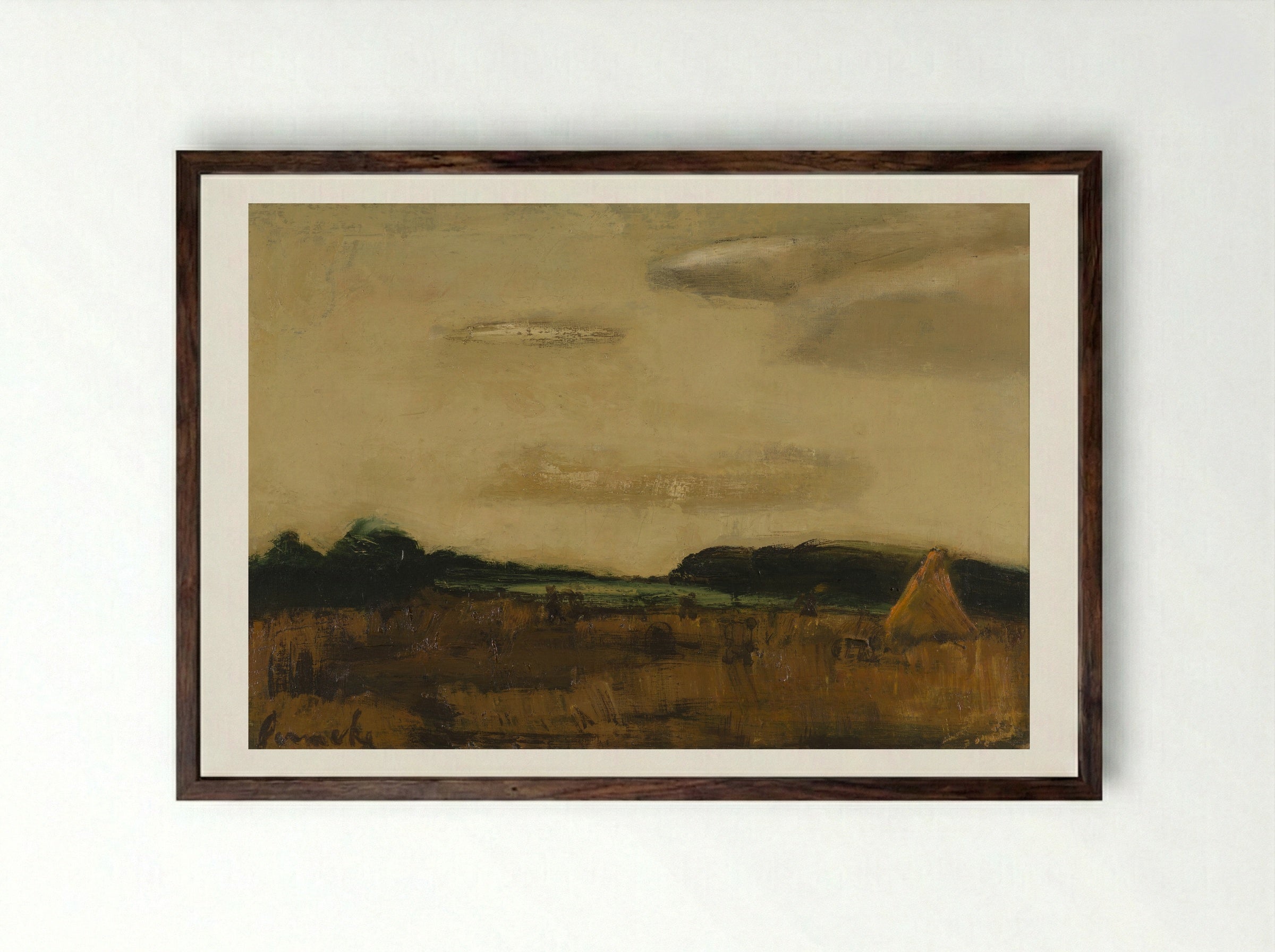 Harvest - Constant Permeke - Framed Print Dark Wood