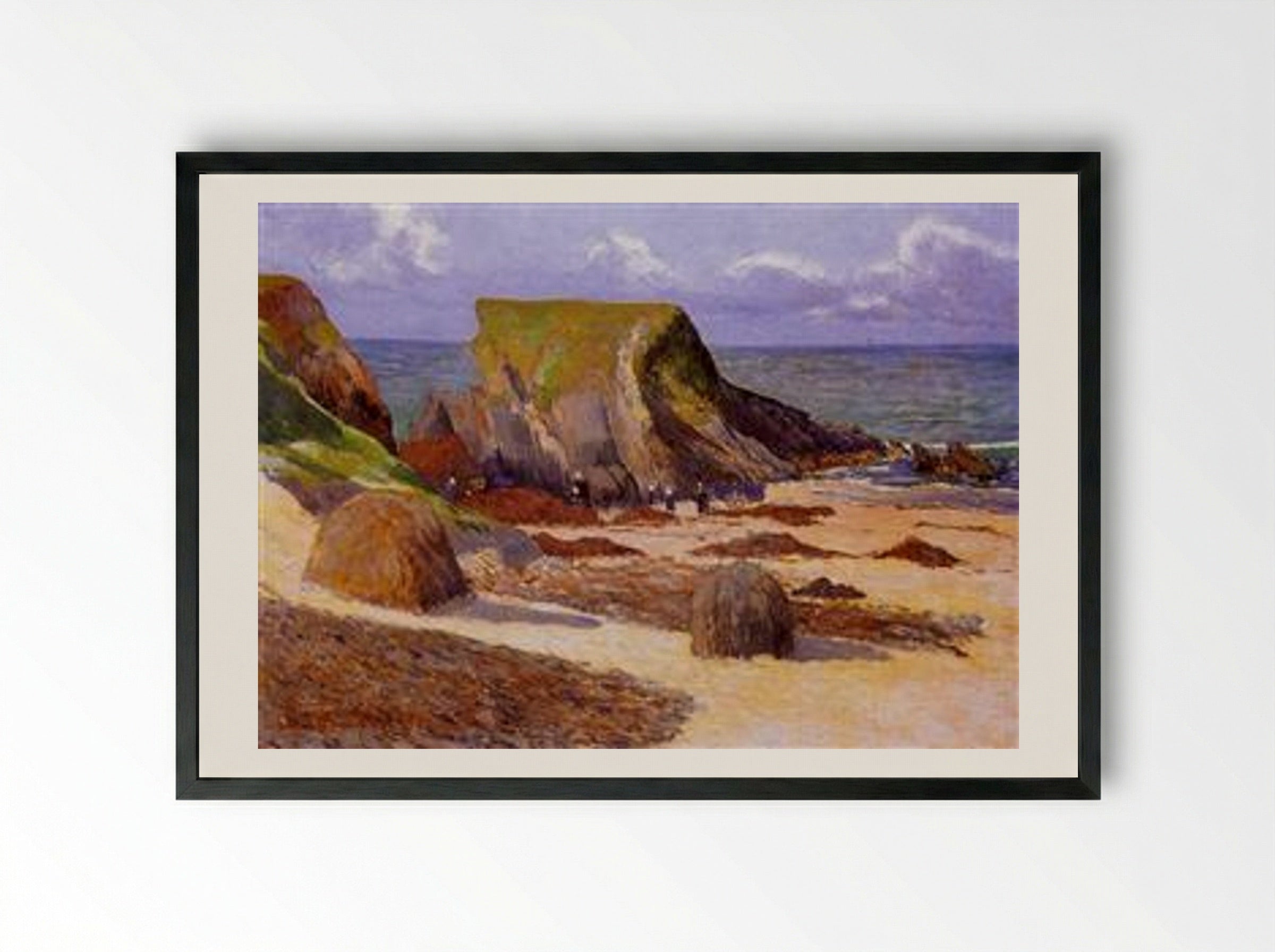 Harvesting of Goemon - Maxime Maufra - Framed Print Black