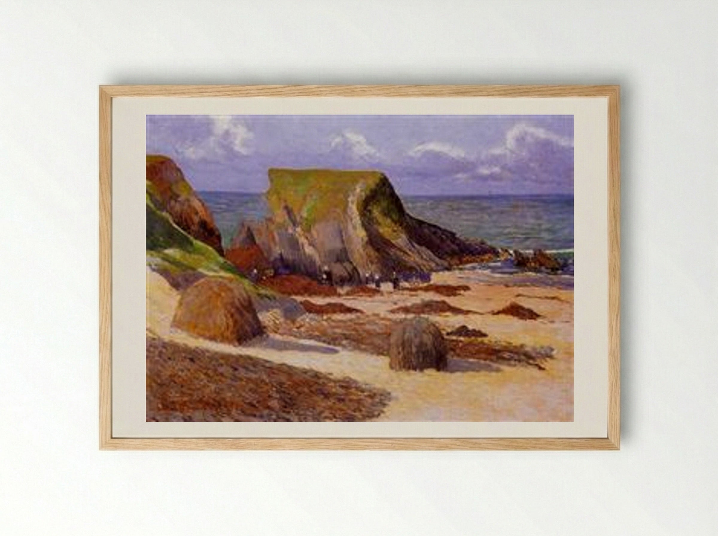 Harvesting of Goemon - Maxime Maufra - Framed Print Wood