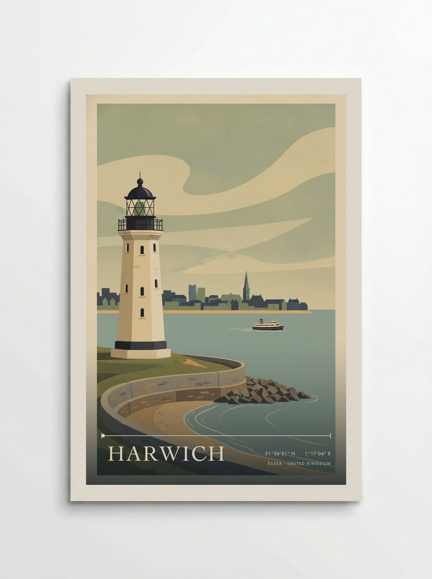 Harwich Essex United Kingdom Travel Poster - Poster