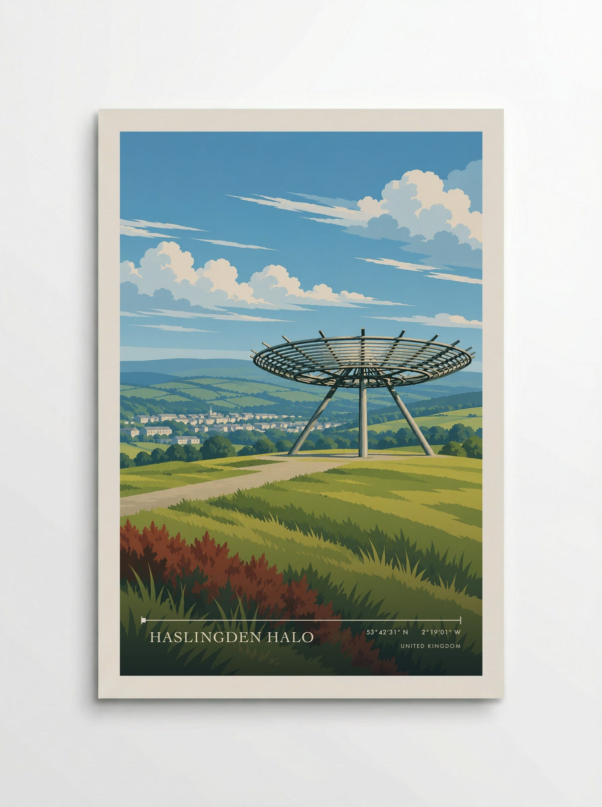 Haslingden Halo | Travel Poster - Poster