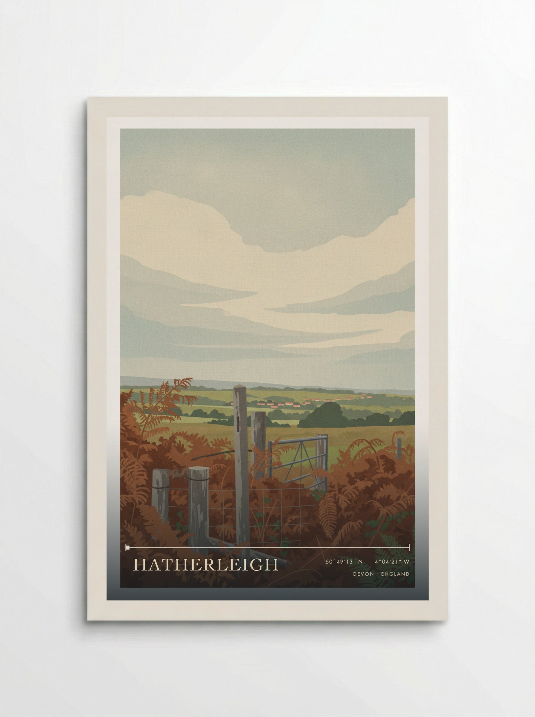 Hatherleigh Devon England Travel Poster - Poster