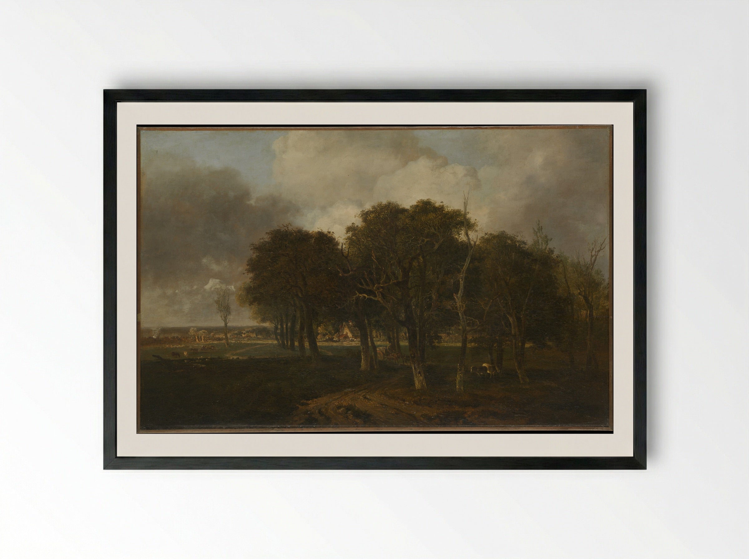 Hautbois Common, Norfolk - John Crome - Framed Print Black