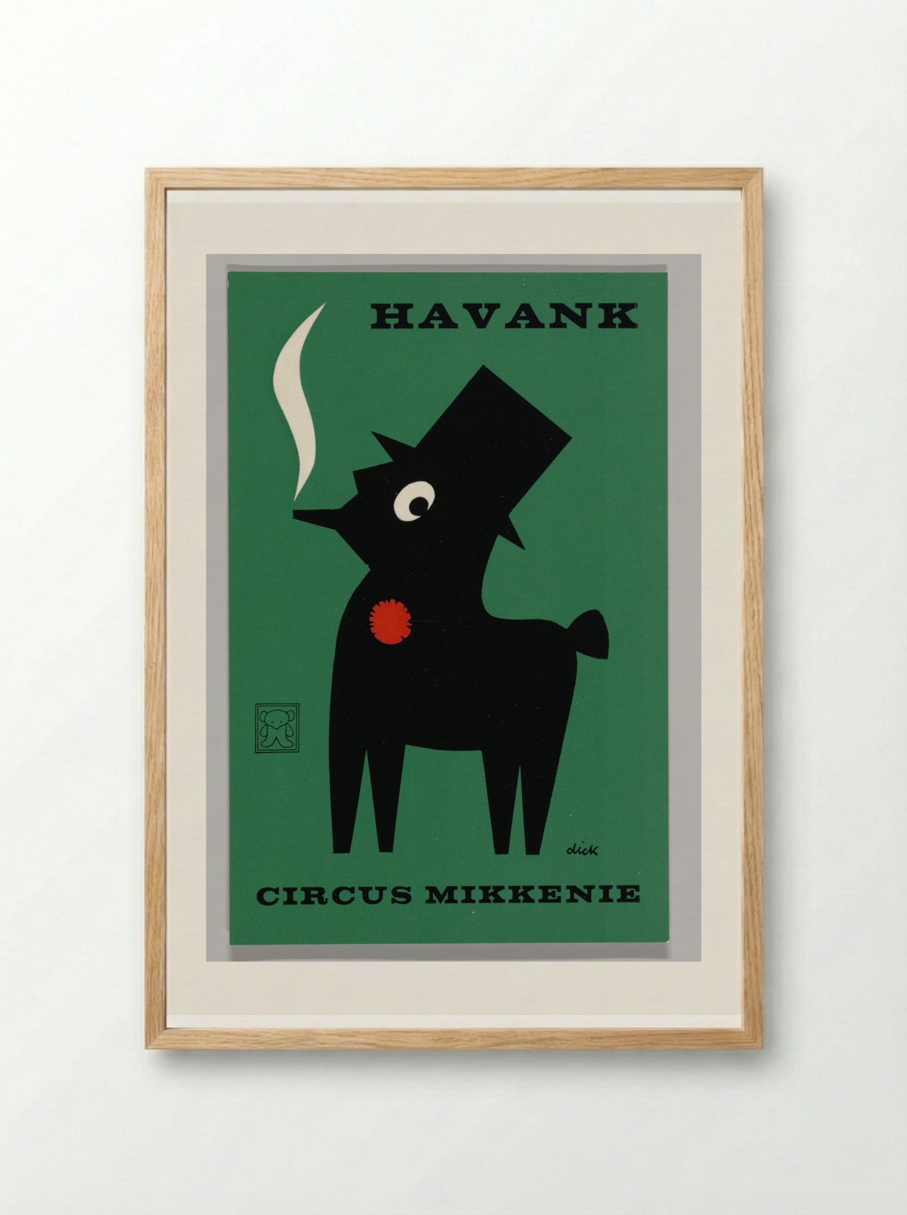 Havank (Circus Mikkenie) - Dick Bruna - Framed Print Wood