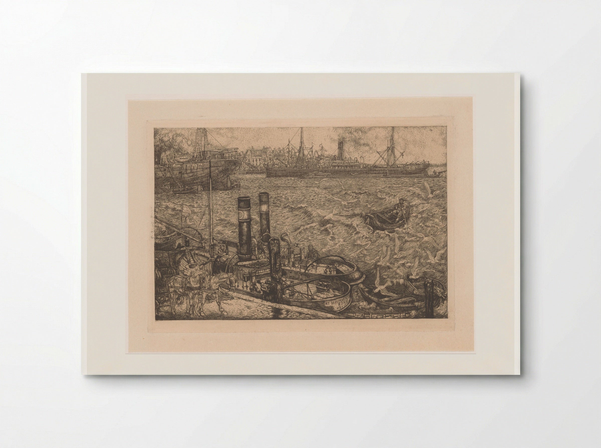 Haven met sleepboten in Rotterdam - Pieter Dupont - Poster