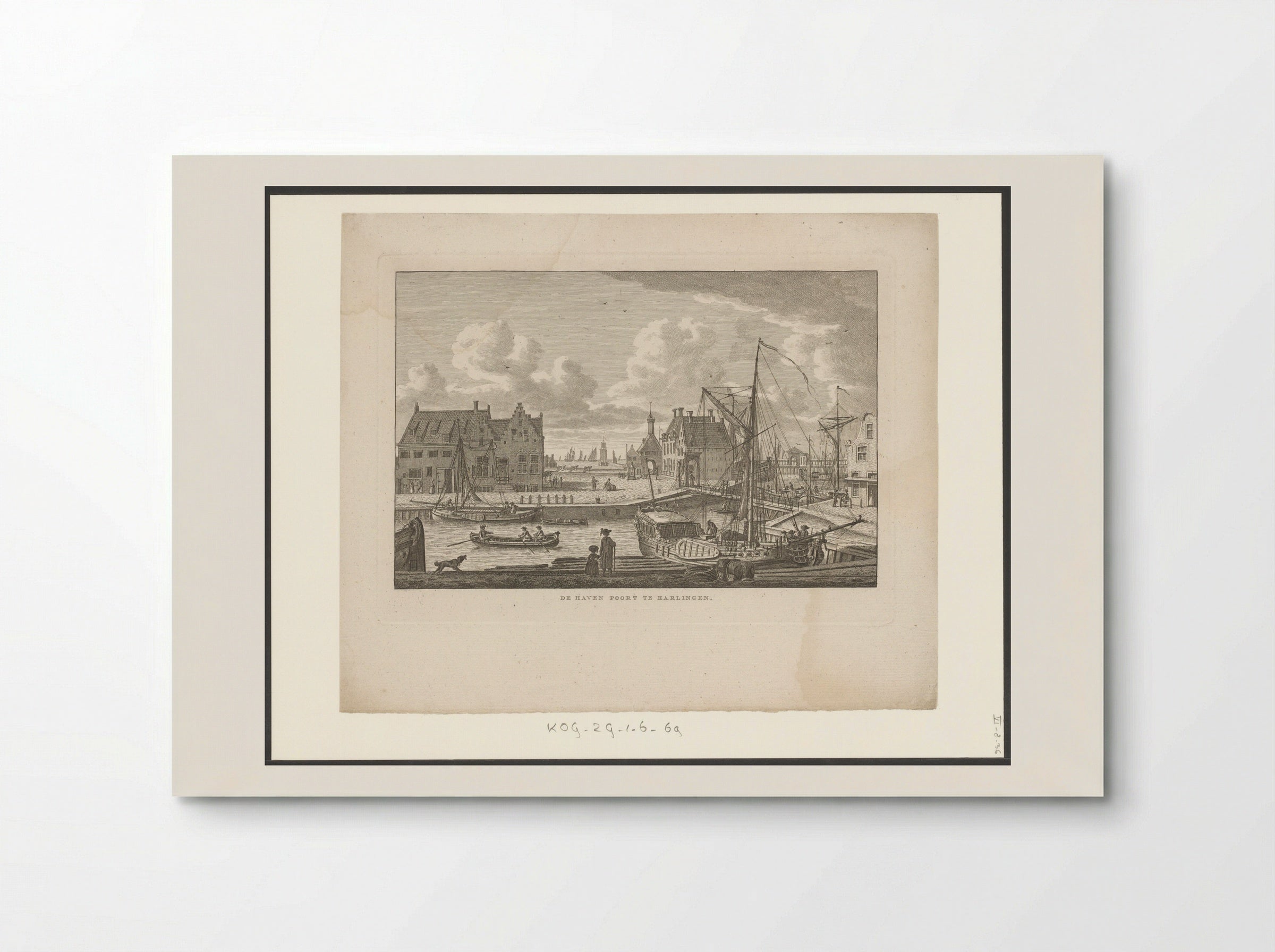 Havenpoort te Harlingen - Carel Frederik Bendorp (I) - Poster
