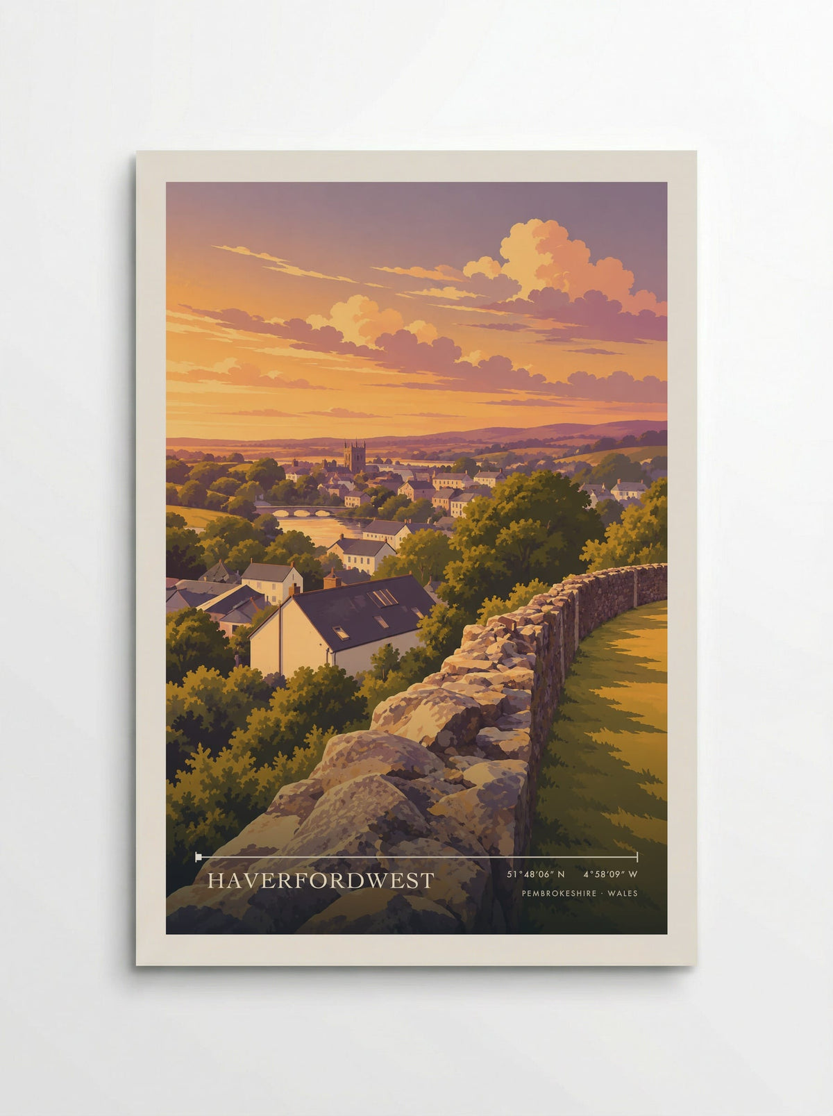 Haverfordwest, Pembrokeshire | Travel Poster - Poster
