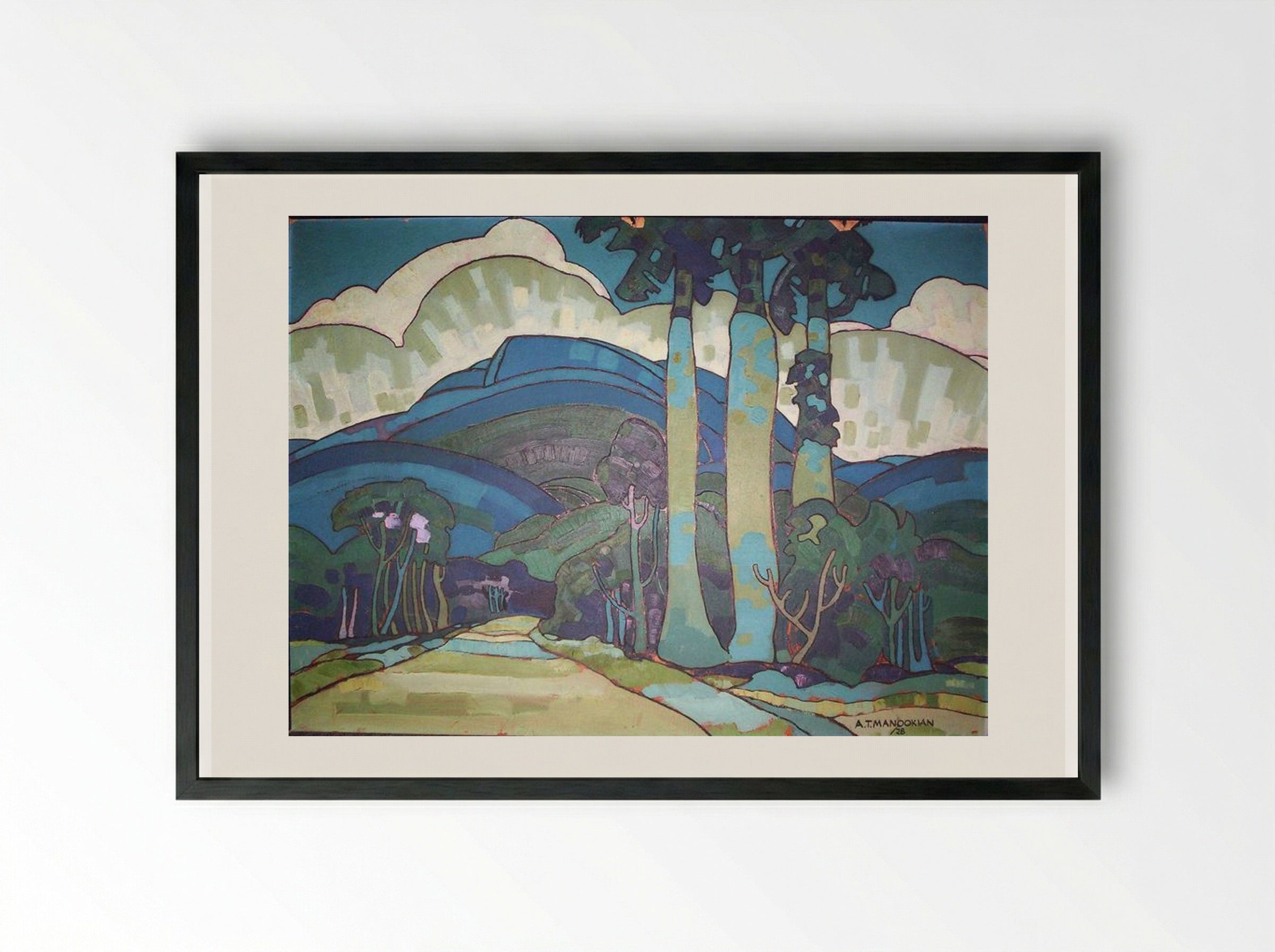 Hawaiian Landscape - Arman Manookian - Framed Print Black