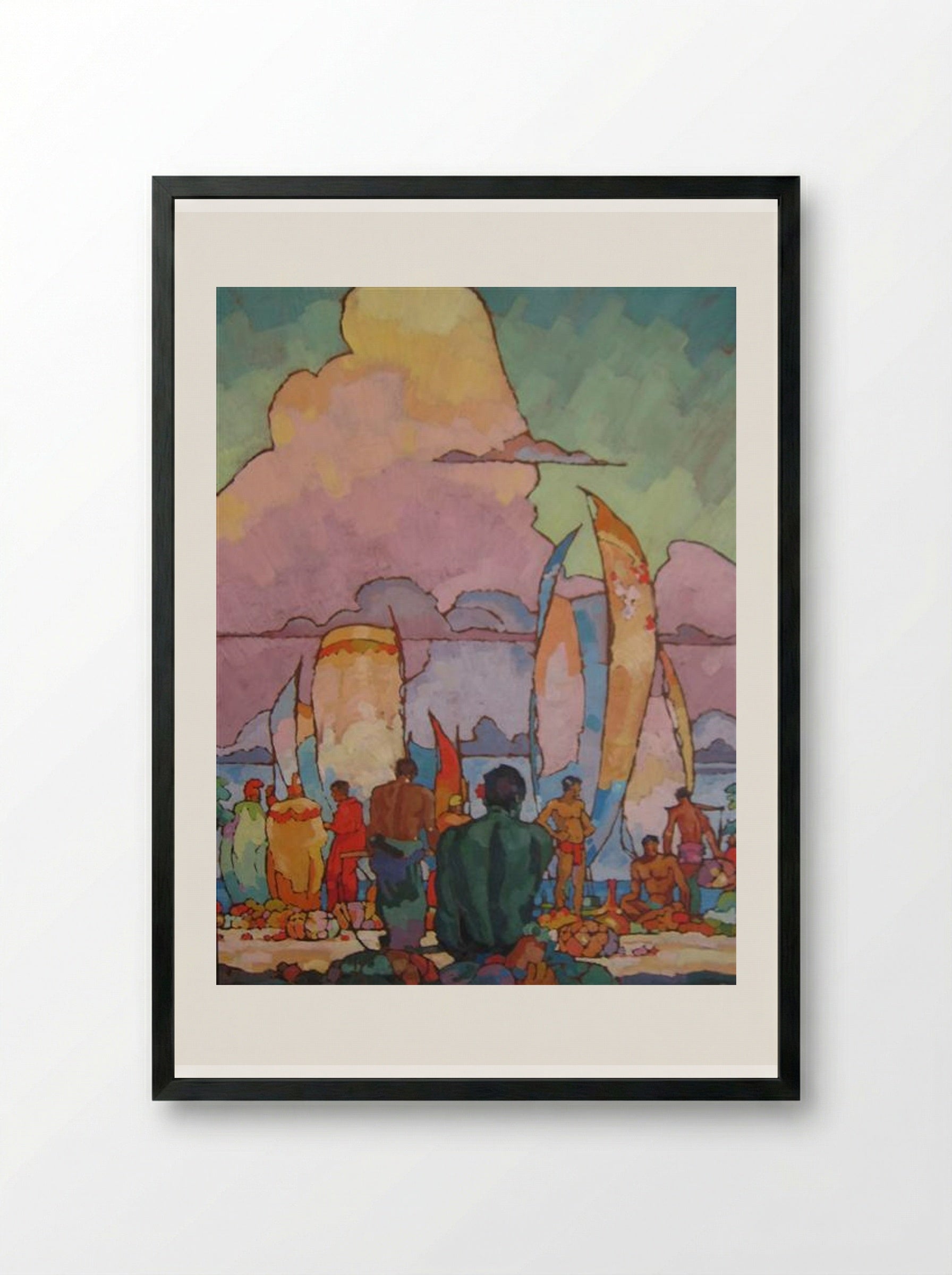 Hawaiians - Arman Manookian - Framed Print Black