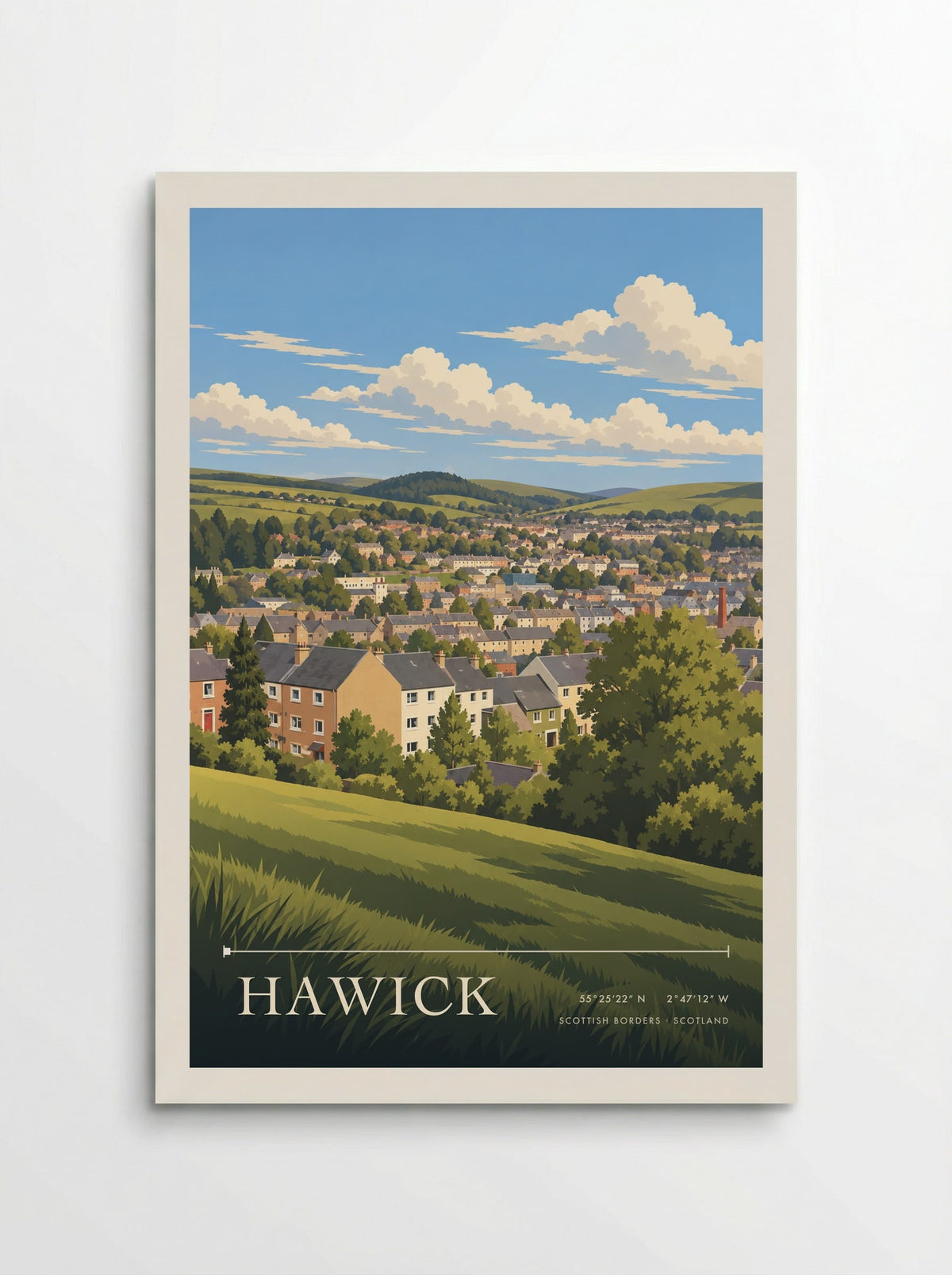 Hawick, Scottish Borders | Travel Poster - Poster