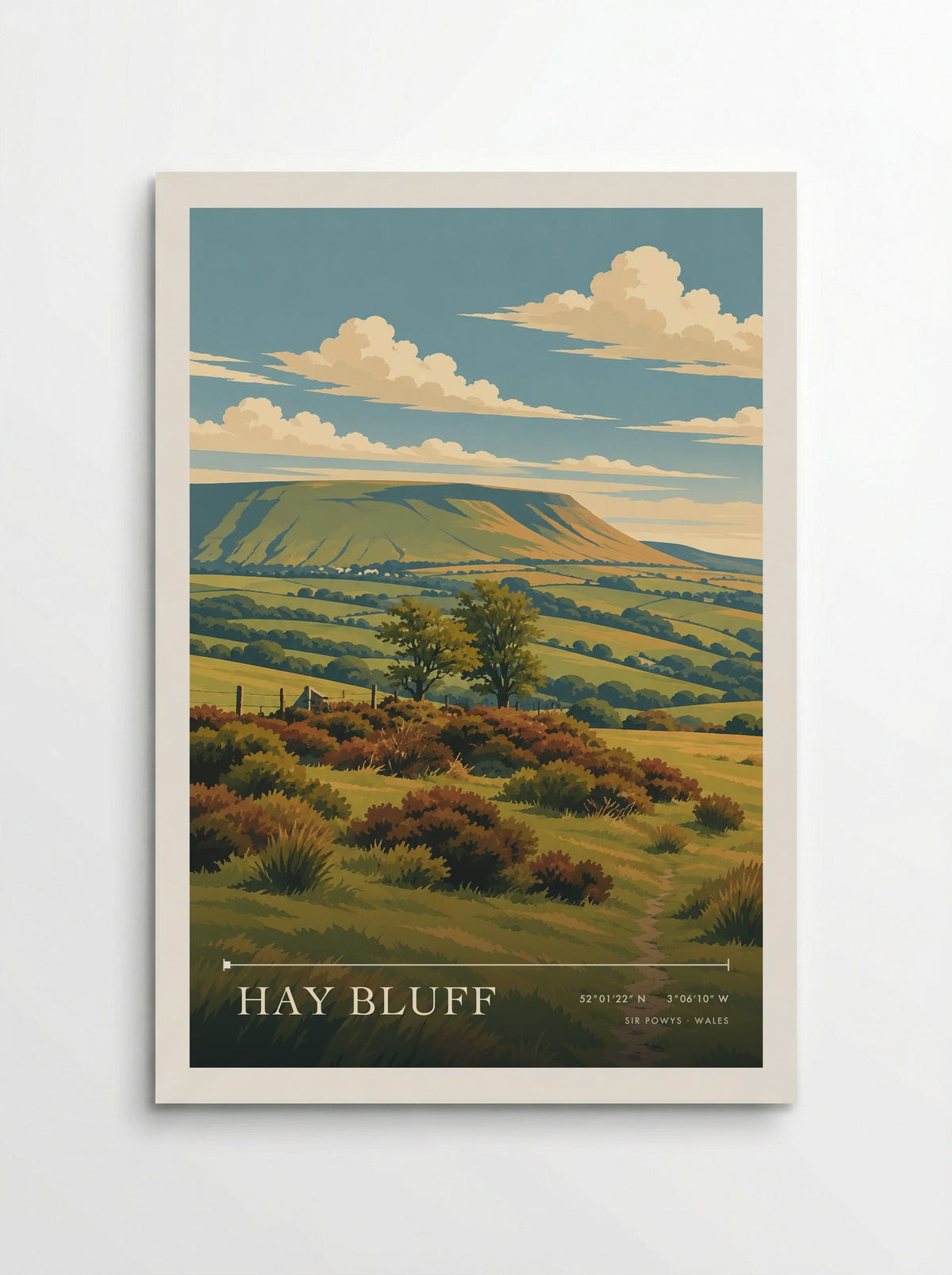 Hay Bluff, Sir Powys | Travel Poster - Poster