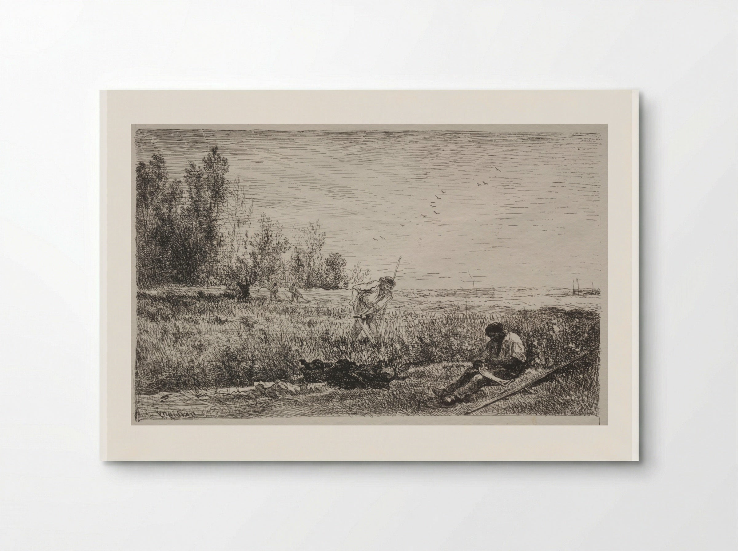 Hay-making - Charles François Daubigny - Poster