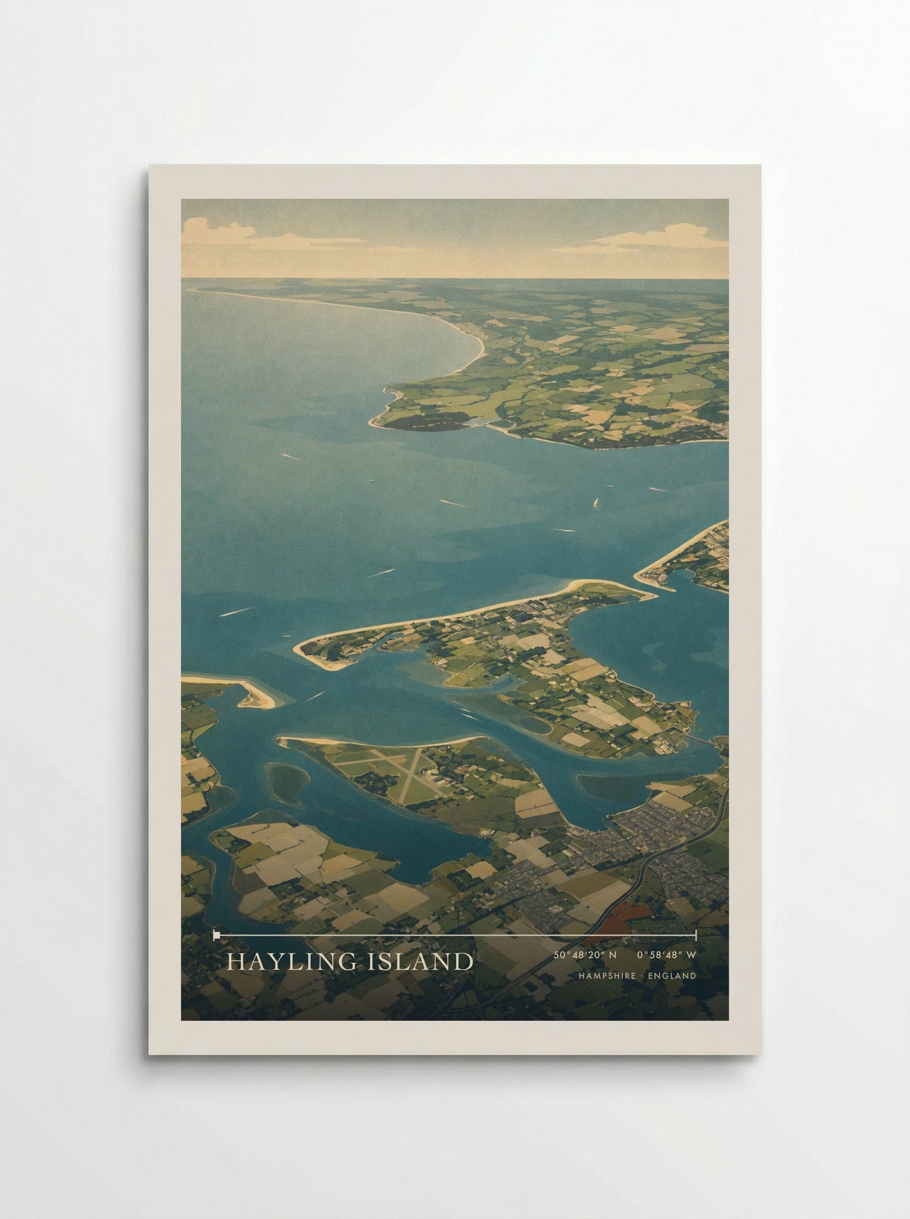 Hayling Island Hampshire England Travel Poster - Poster