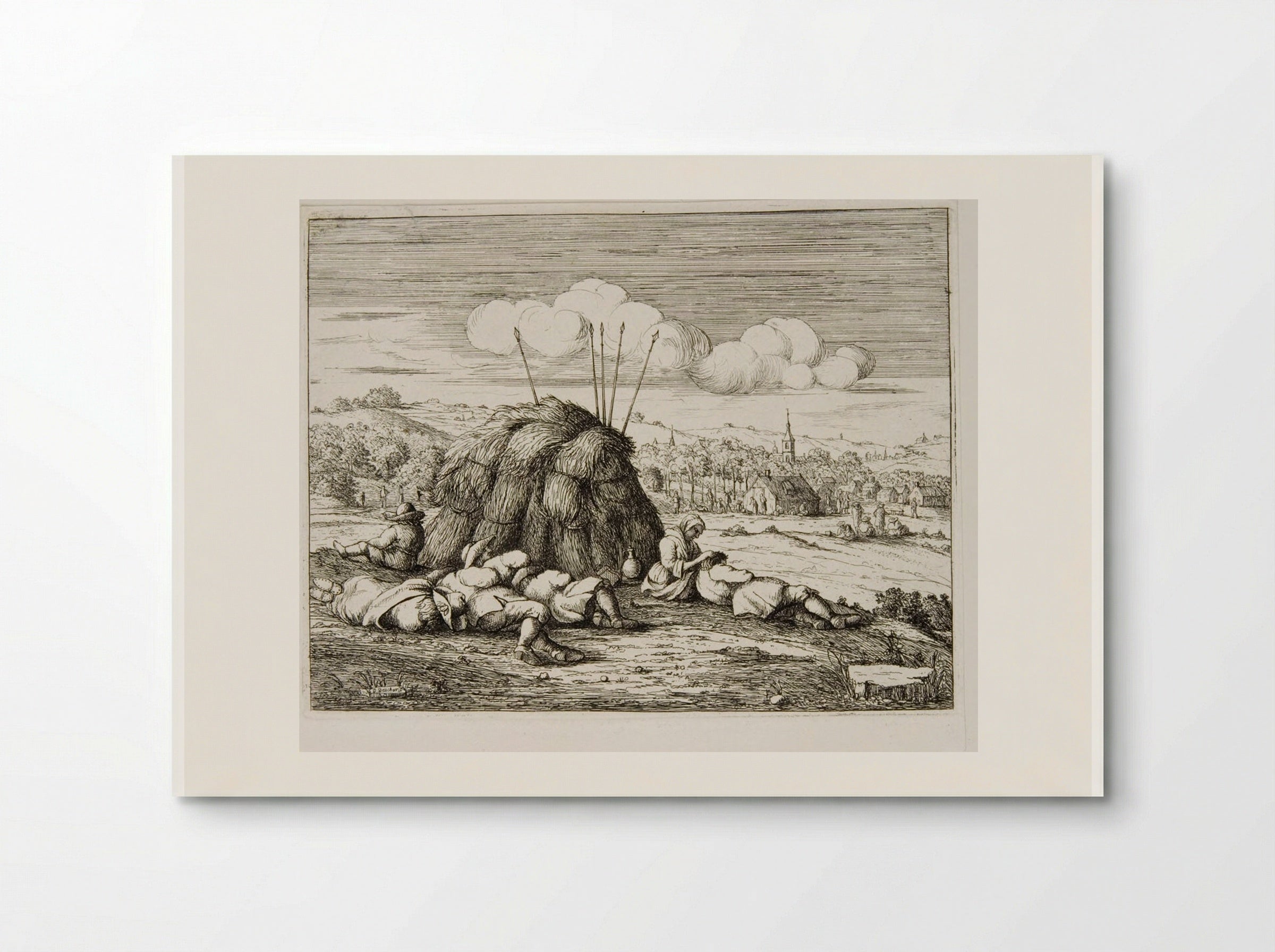 Haymakers Resting - David Deuchar - Poster
