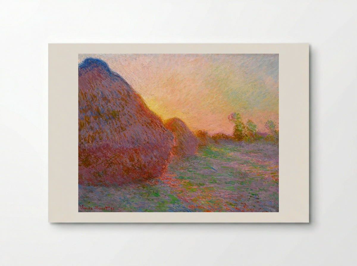 Haystacks (Effect of Snow and Sun) - Claude Monet - Poster