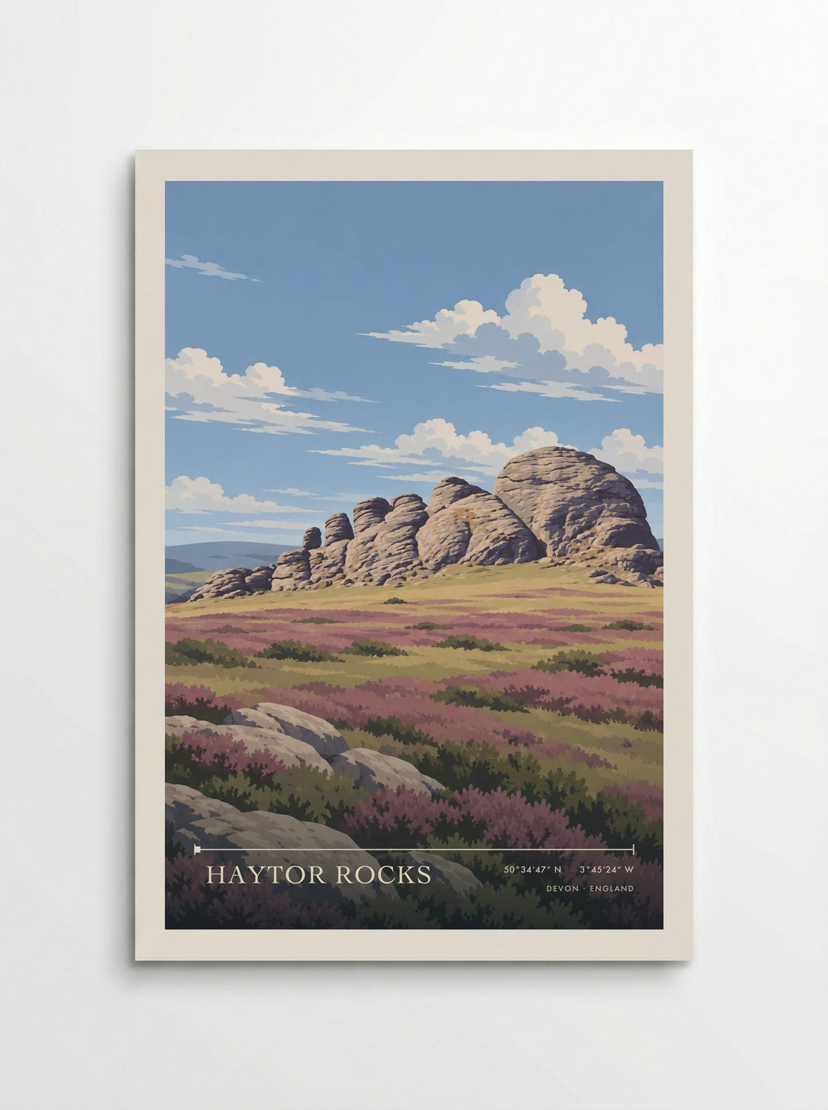Haytor Rocks, Devon | Travel Poster - Poster