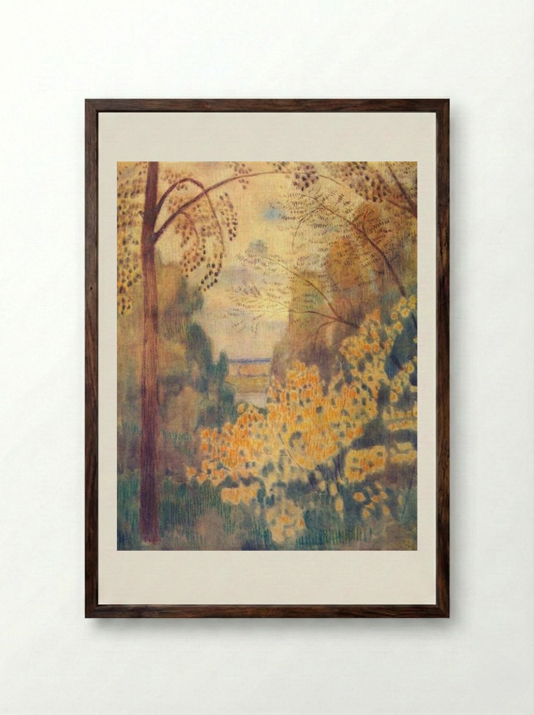 Hazel Bush - Victor Borisov-Musatov - Framed Print Dark Wood