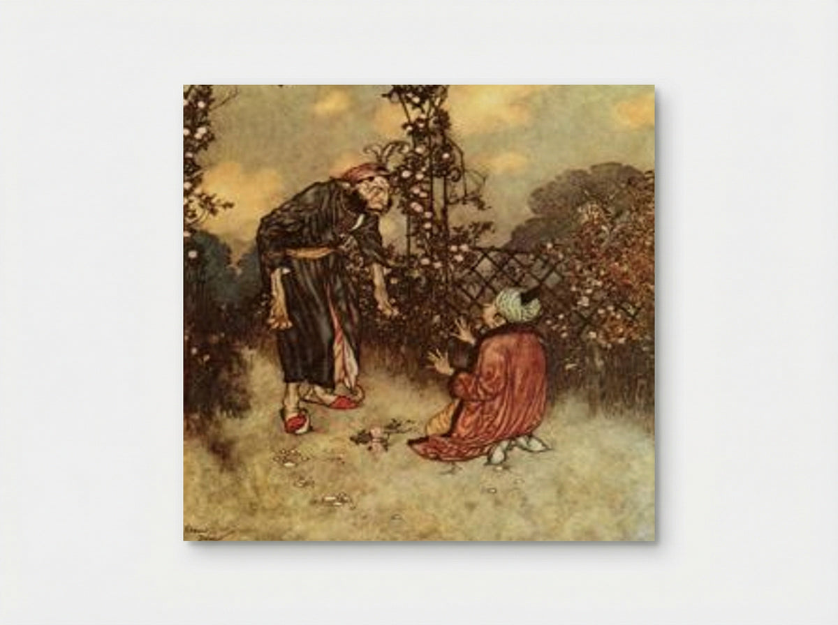 He Dropped the Rose (from Beauty and the Beast) - Edmund Dulac - Poster
