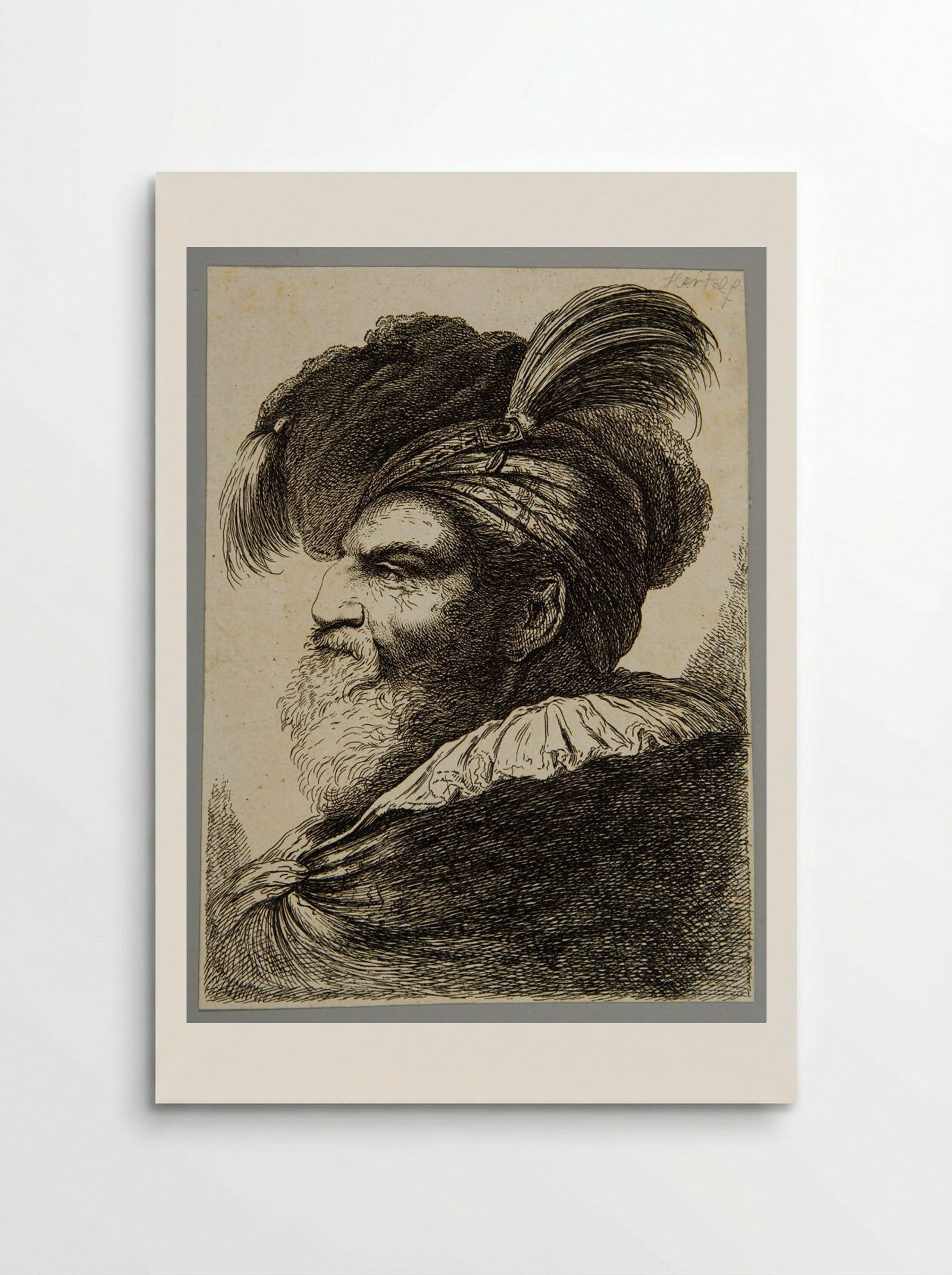 Head #1 - Giovanni Benedetto Castiglione - Poster
