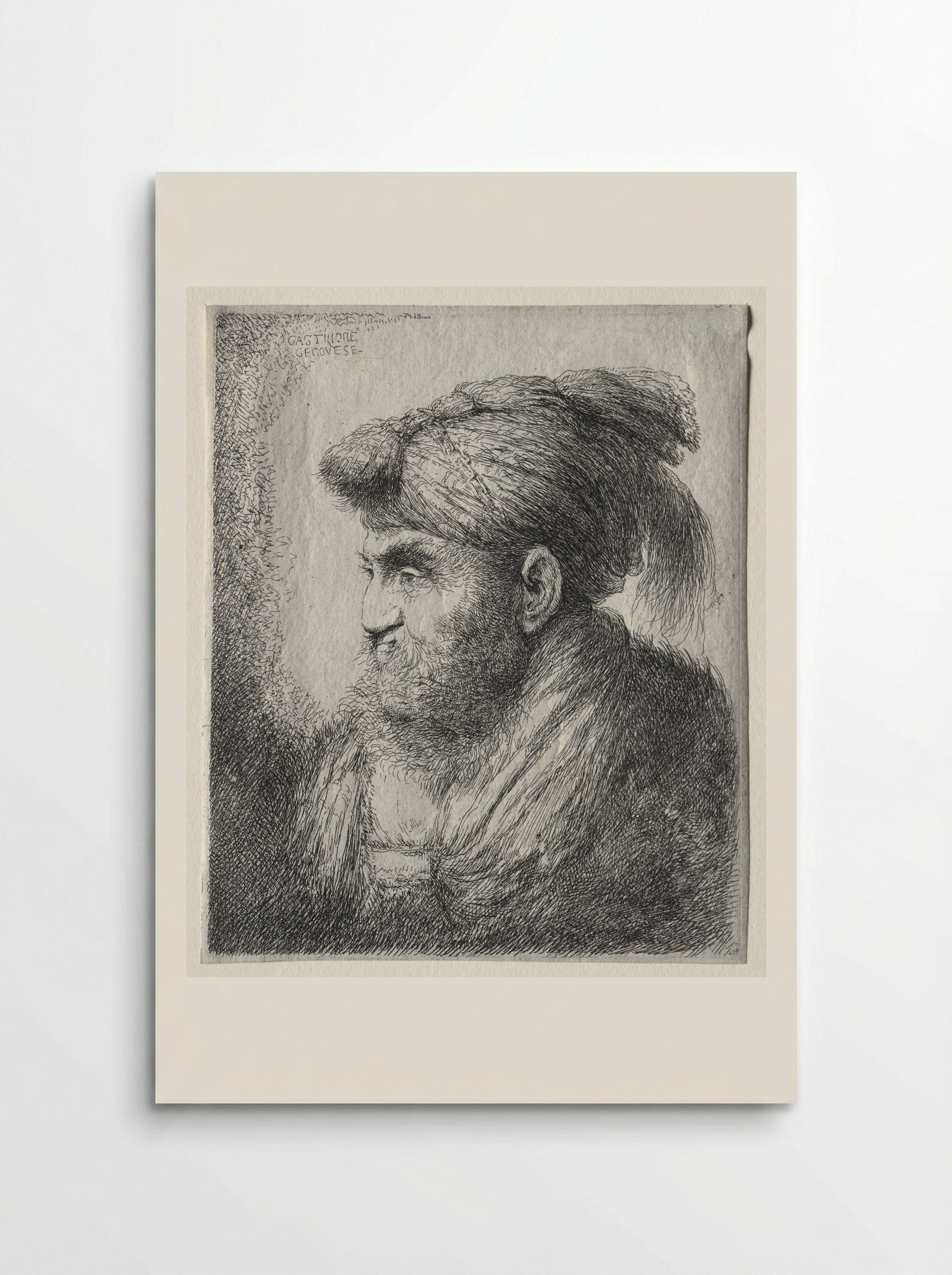 Head #1 - Giovanni Benedetto Castiglione - Poster