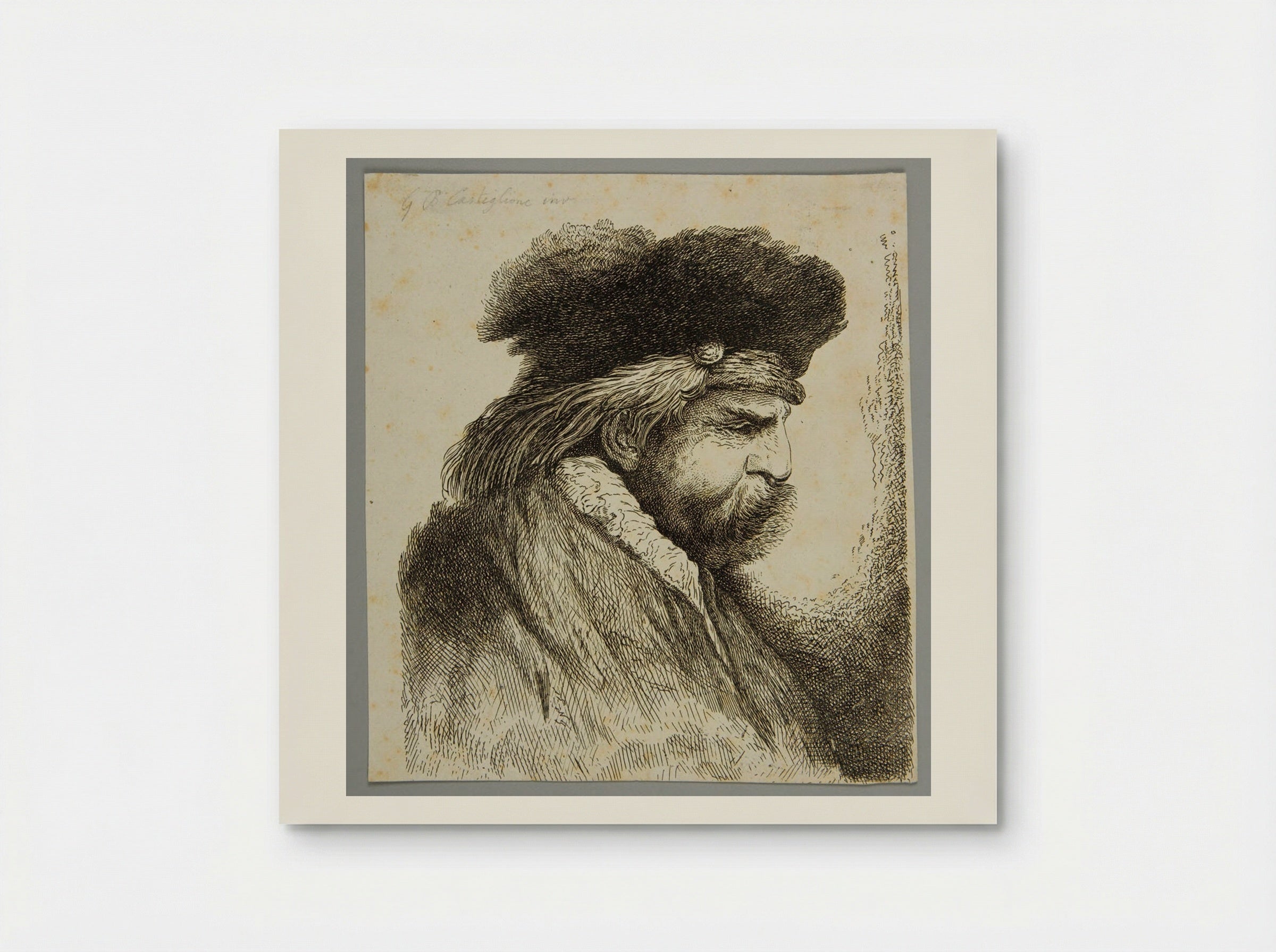 Head #2 - Giovanni Benedetto Castiglione - Poster