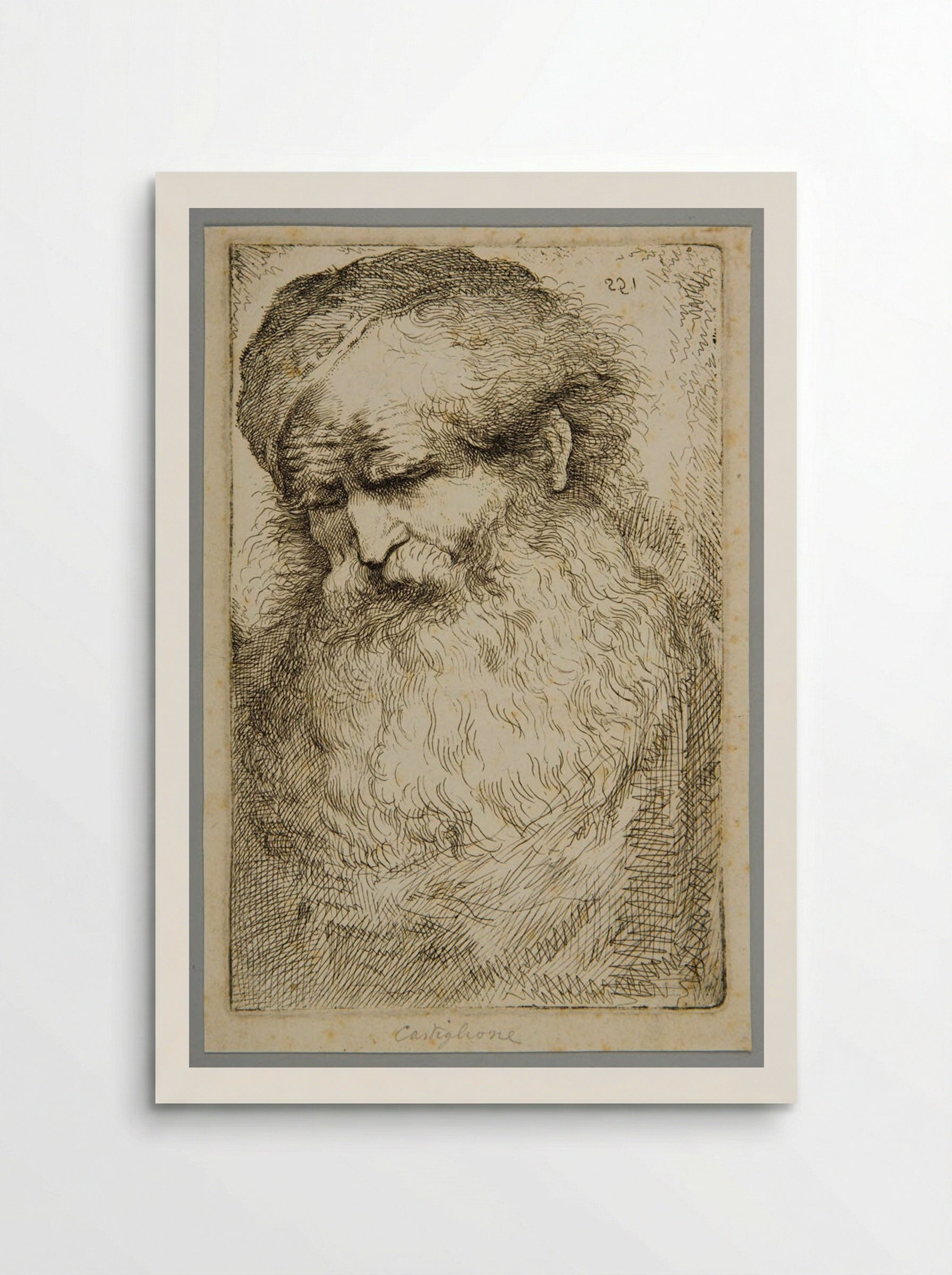 Head #3 - Giovanni Benedetto Castiglione - Poster