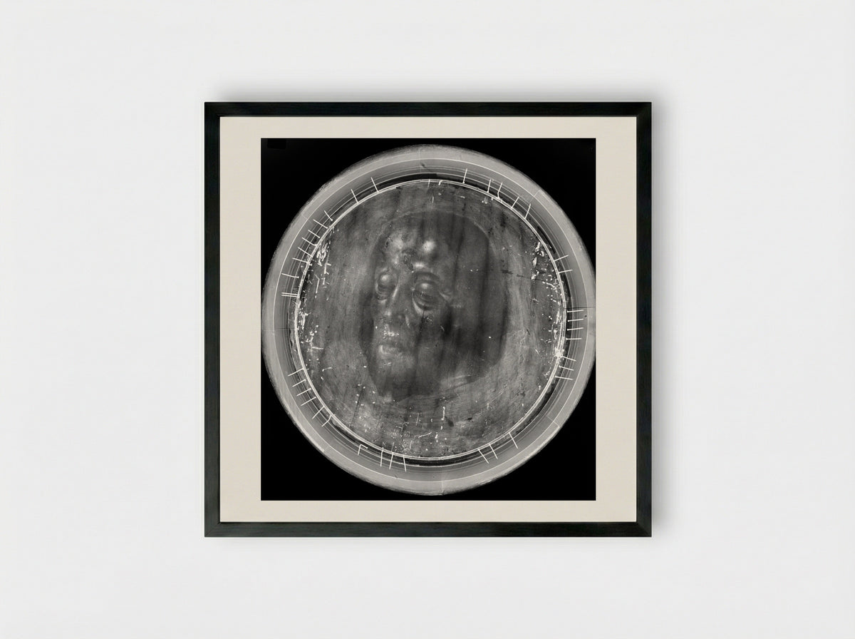 Head of Saint John the Baptist on a Charger - Aelbert Bouts - Framed Print Black