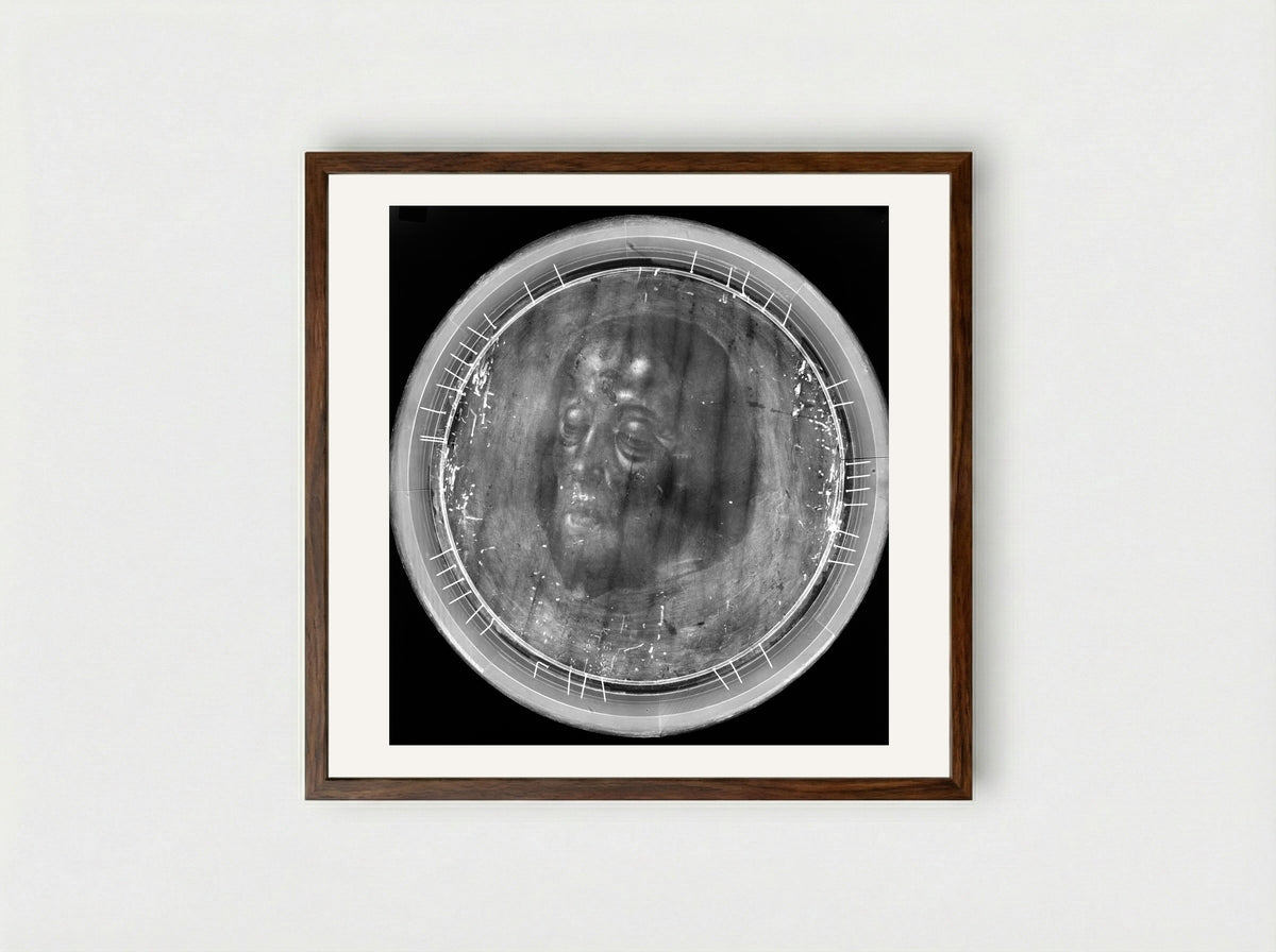 Head of Saint John the Baptist on a Charger - Aelbert Bouts - Framed Print Dark Wood