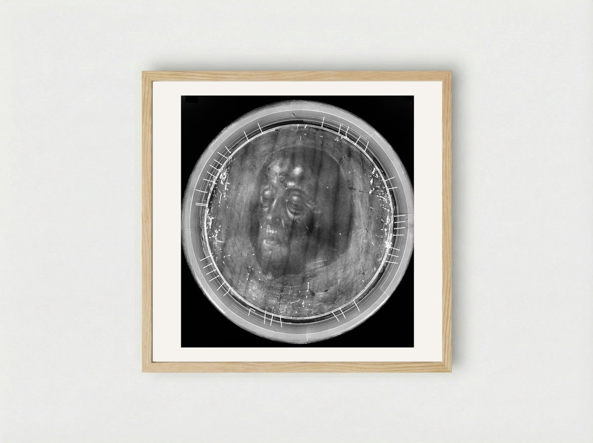 Head of Saint John the Baptist on a Charger - Aelbert Bouts - Framed Print Wood