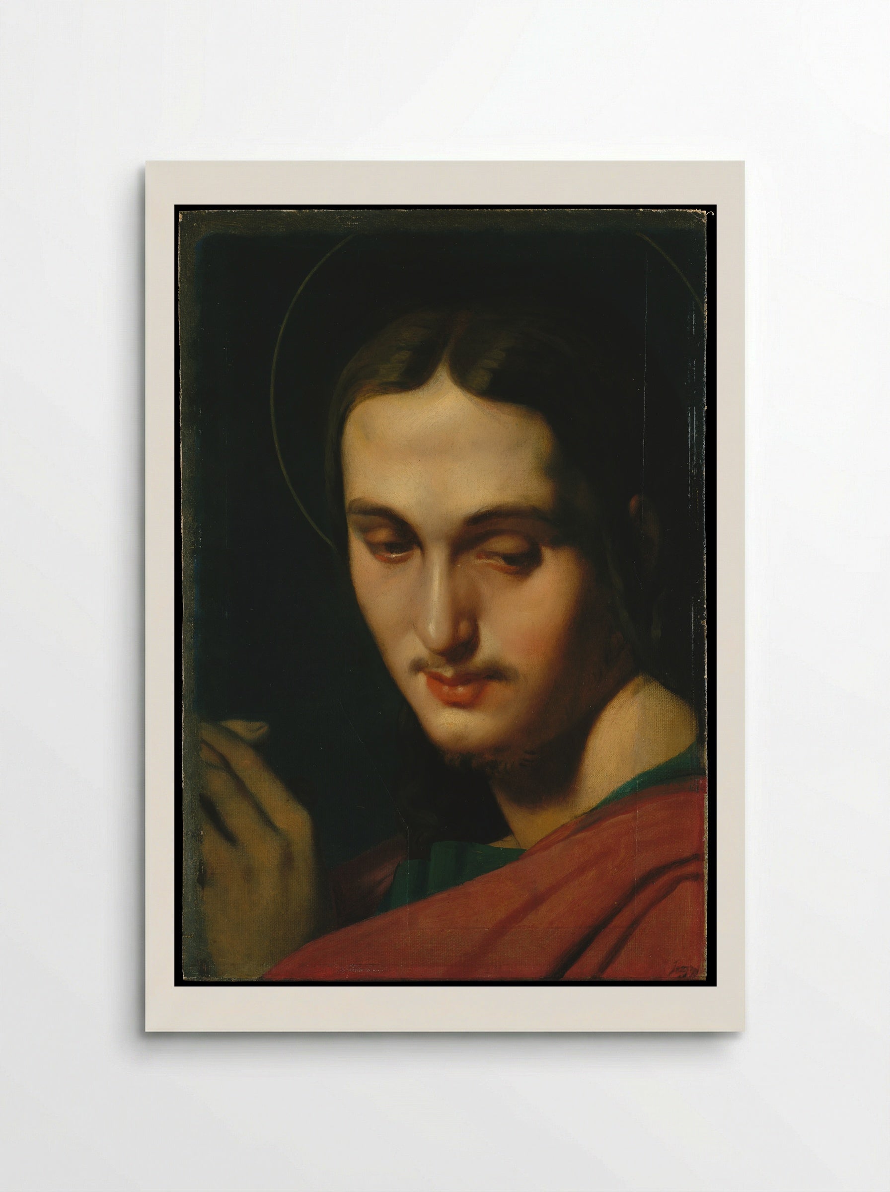 Head of Saint John the Evangelist - Jean Auguste Dominique Ingres - Poster