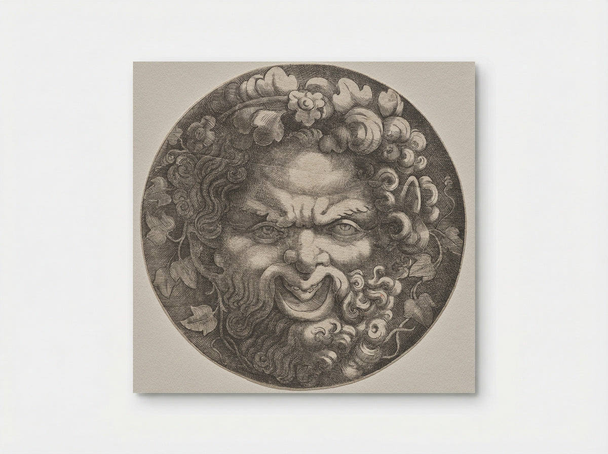Head of Silenus - Adamo Scultori - Poster