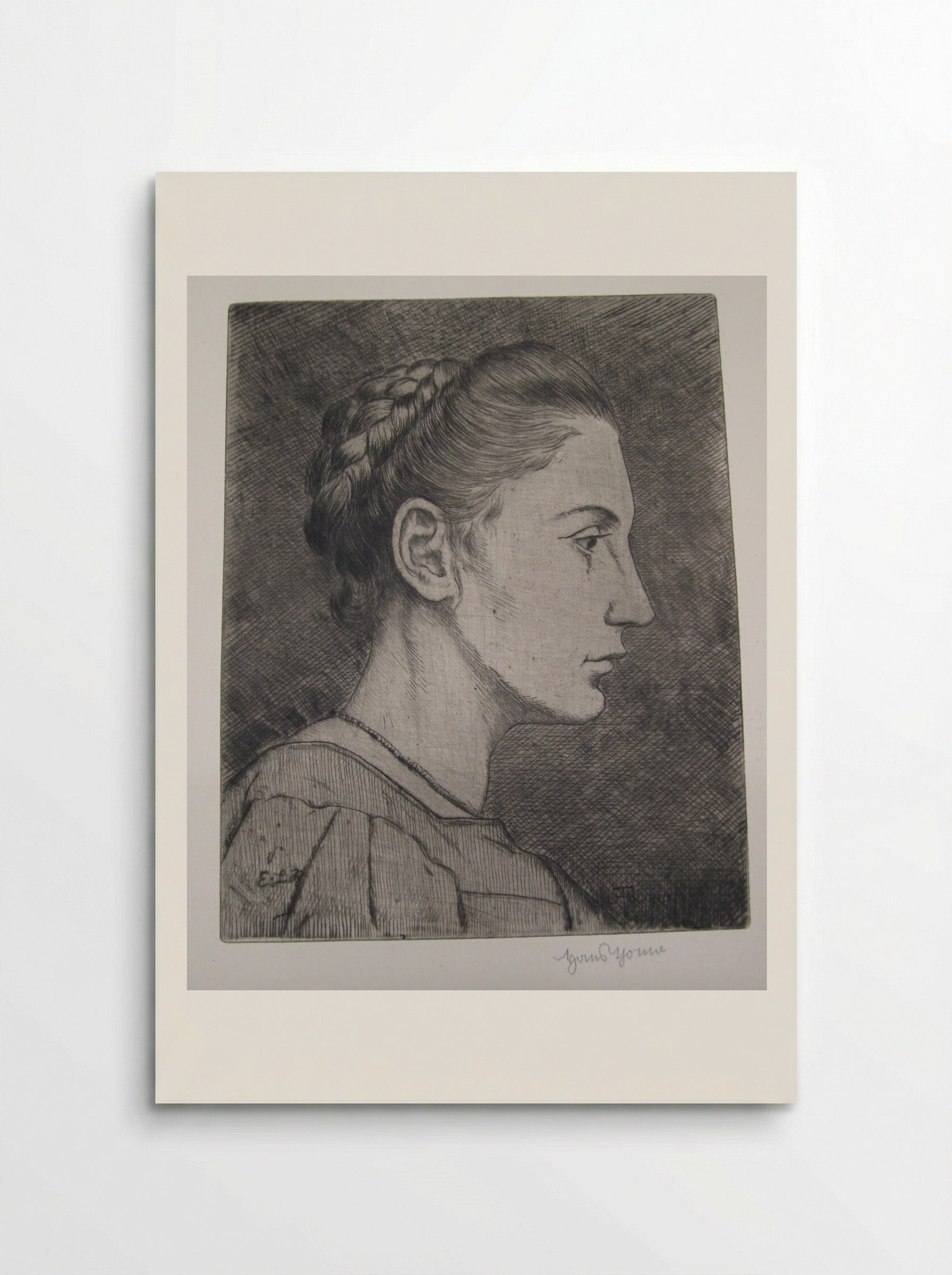 Head of a Girl I (Elisabeth La Roche) - Hans Thoma - Poster