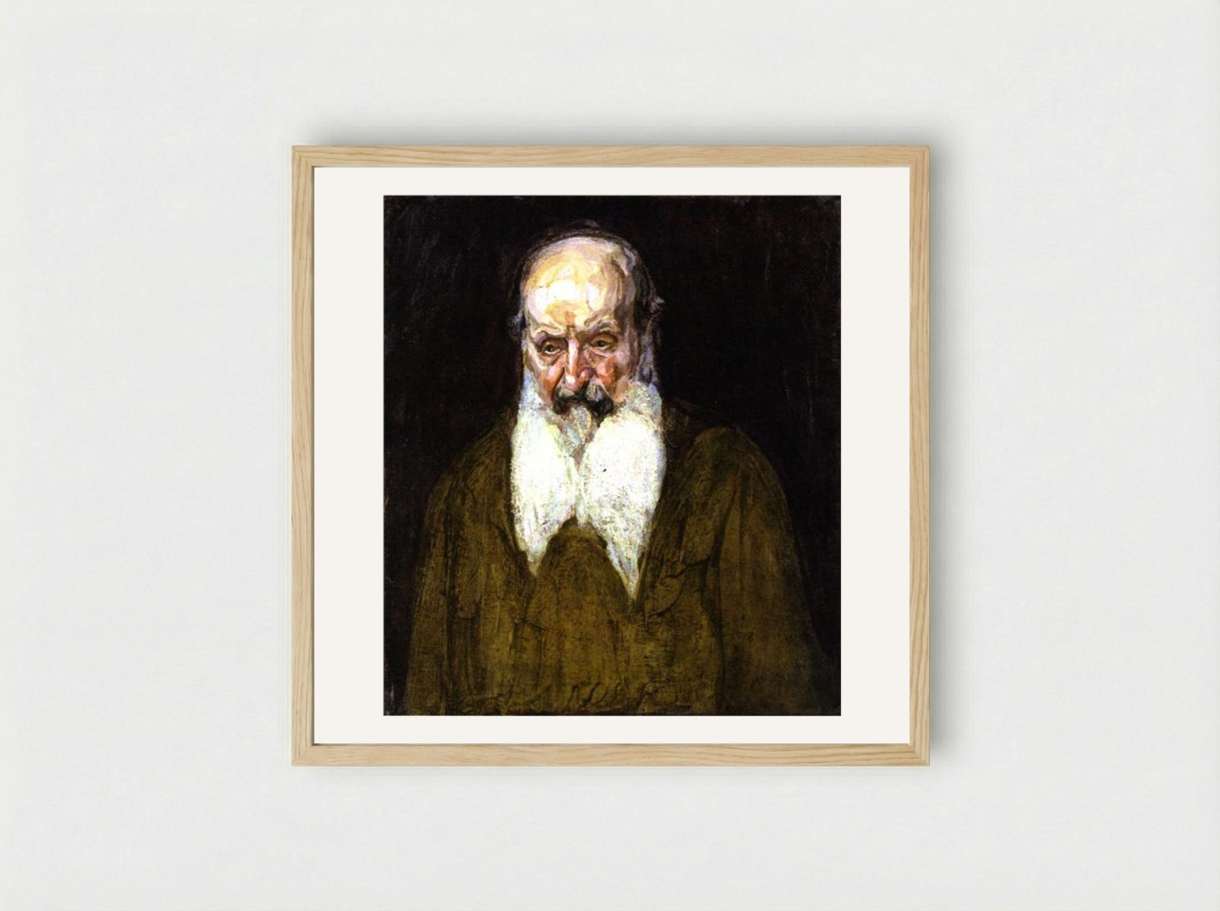 Head of a Jew in Palestine - Henry Ossawa Tanner - Framed Print Wood