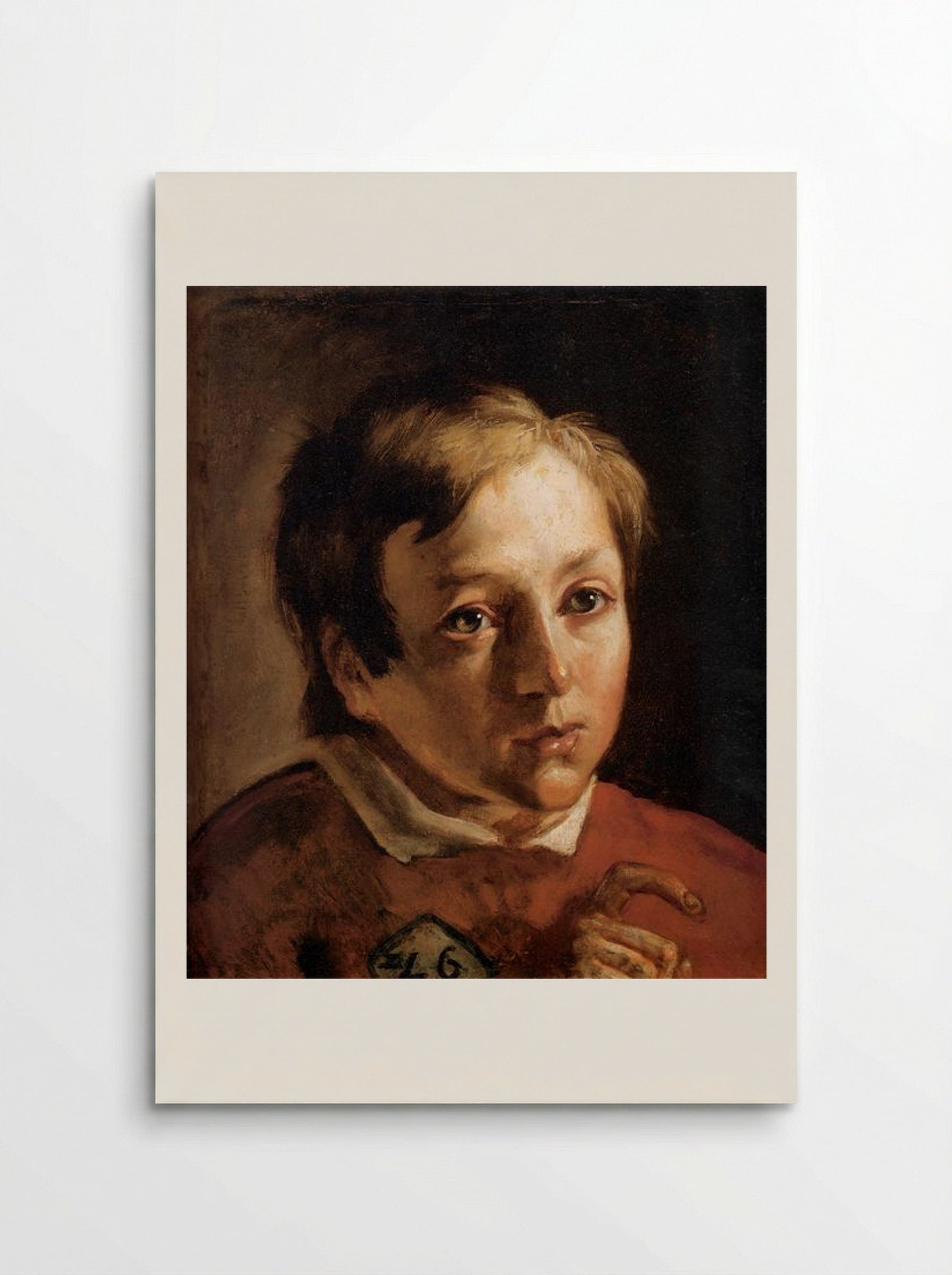 Head of a Page Boy - Ford Madox Brown - Poster