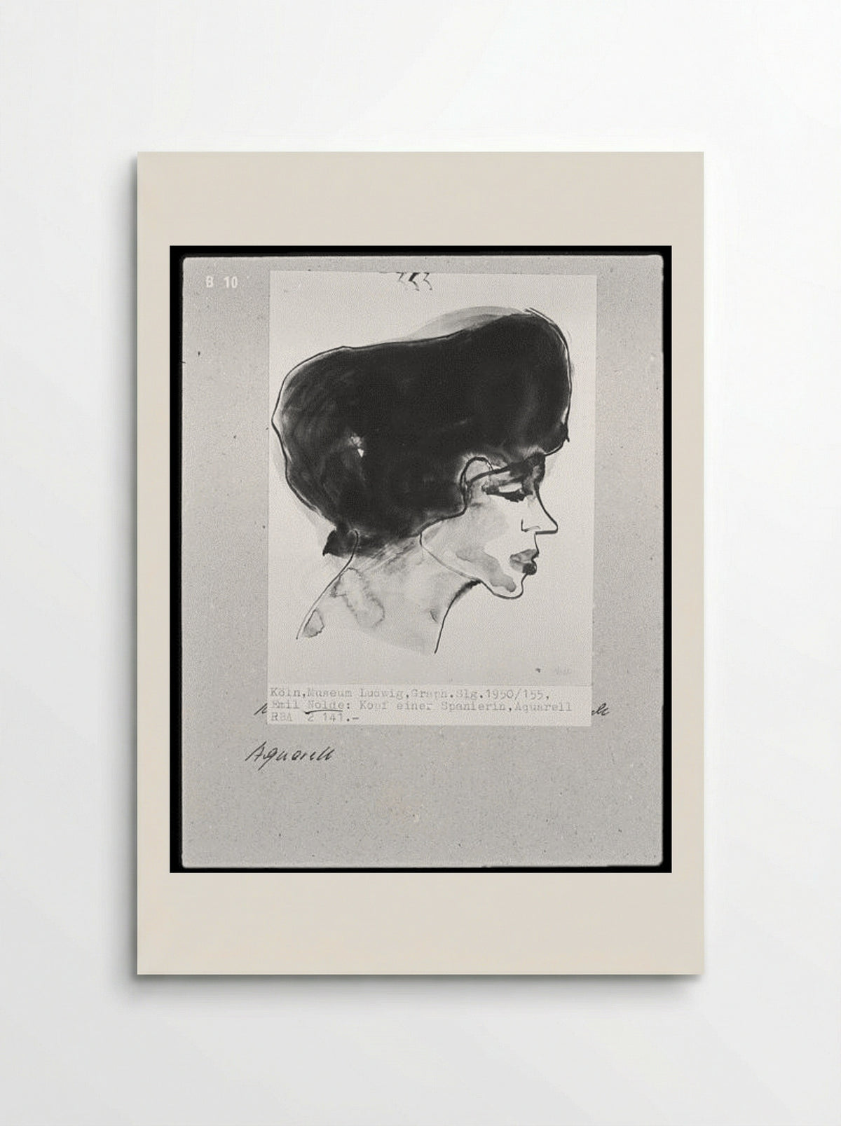 Head of a Spanish Woman - Emil Nolde - Poster