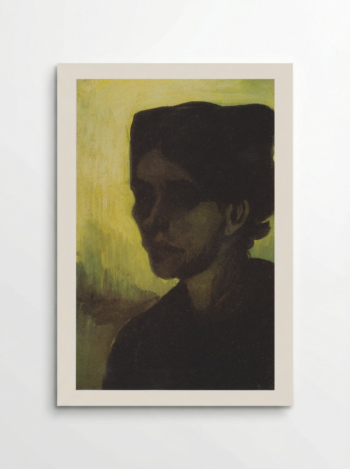 Head of a Young Peasant Woman with Dark Cap - Vincent van Gogh - Poster