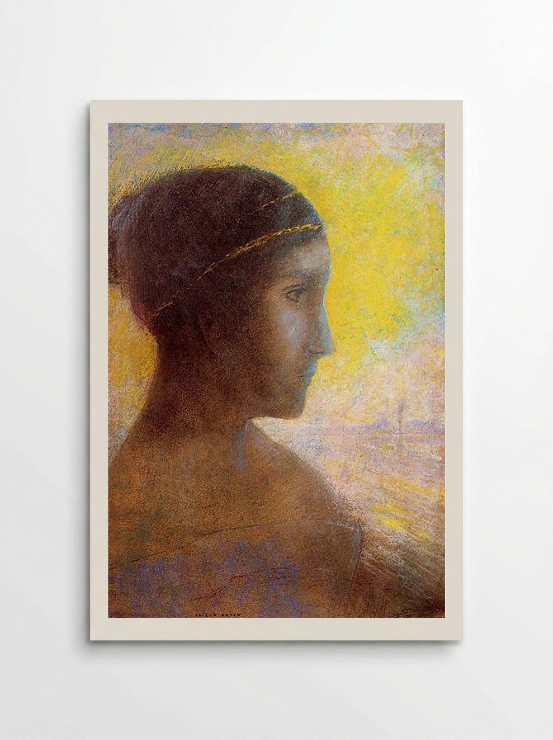 Head of a Young Woman - Odilon Redon - Poster