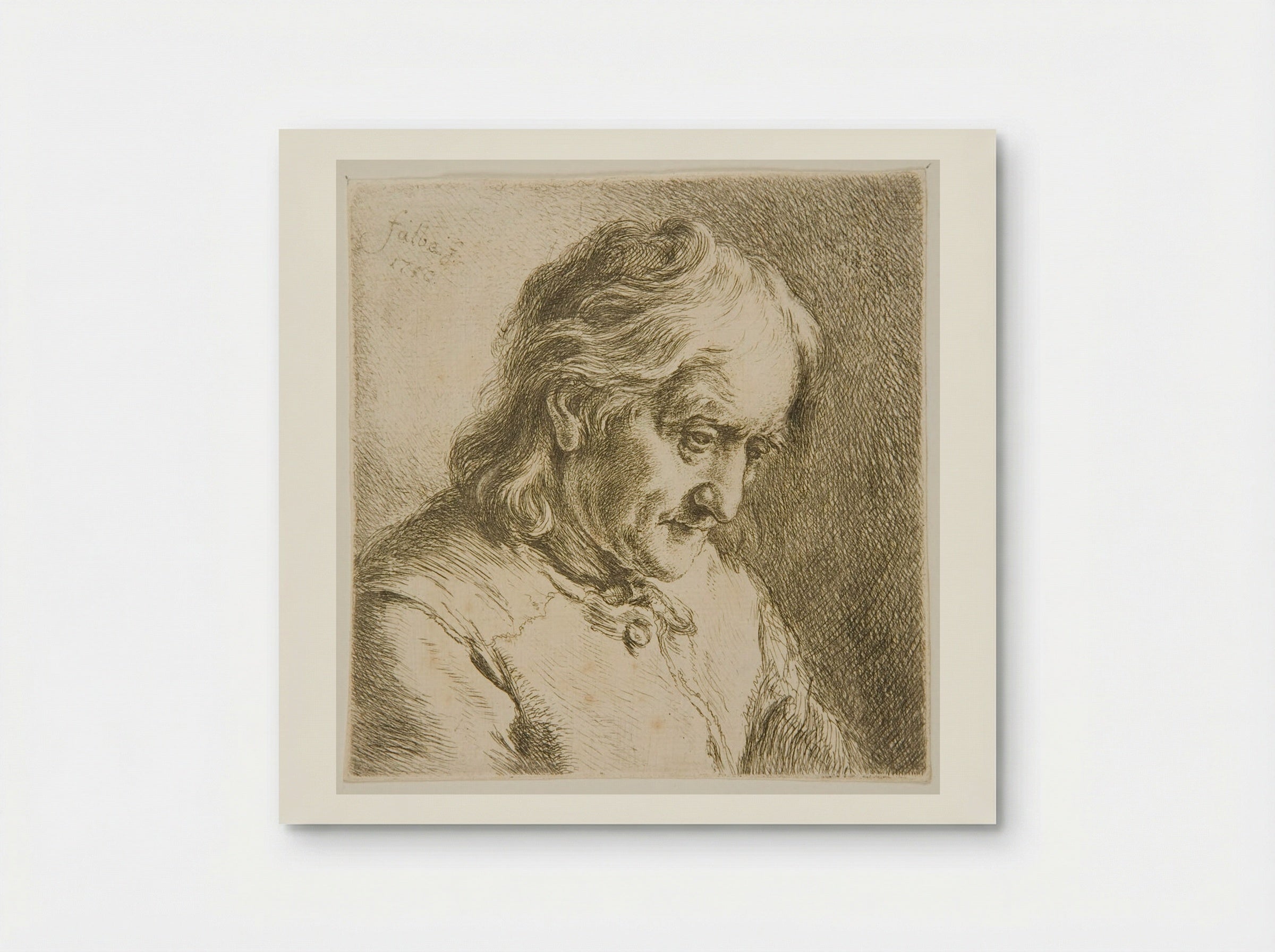 Head of an Old Man - Joachim Martin Falbe - Poster