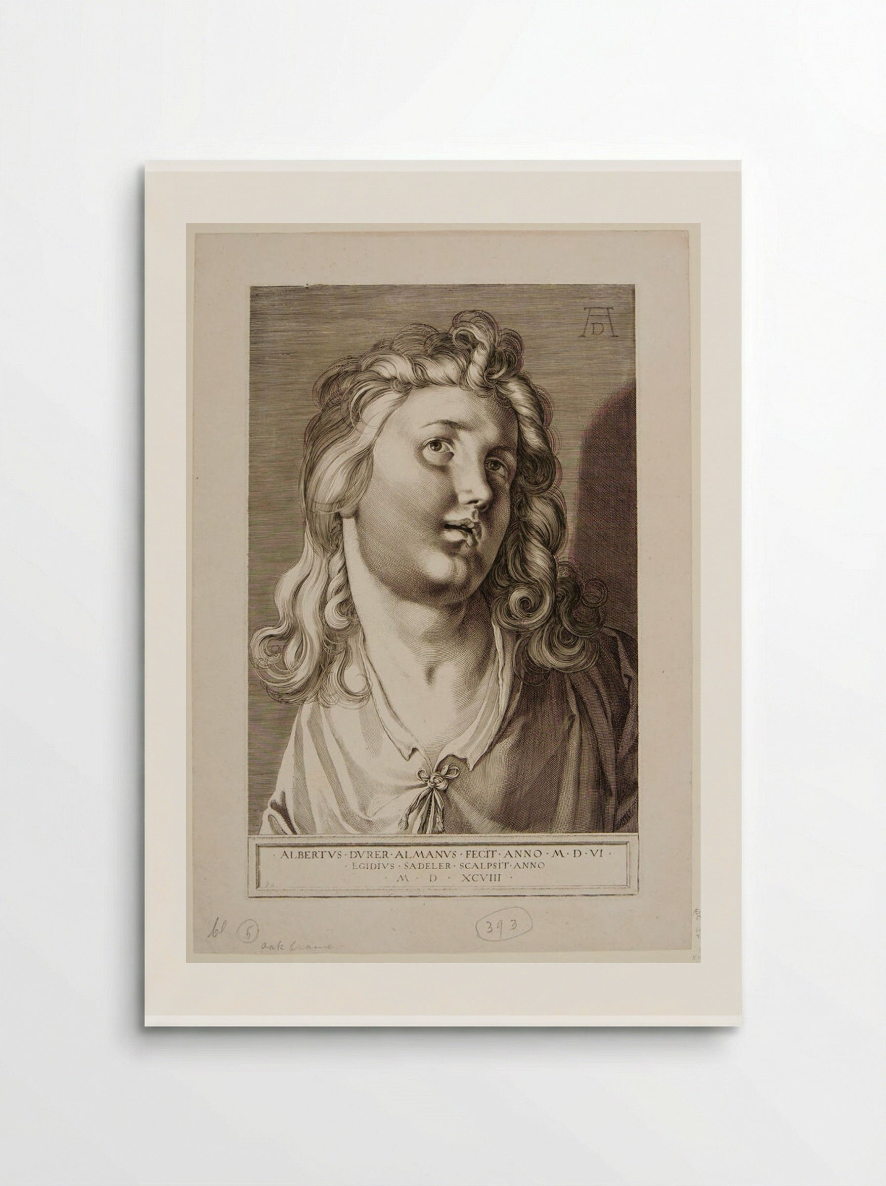 Head of the Twelve-Year-Old Christ - Aegidius Sadeler II - Poster