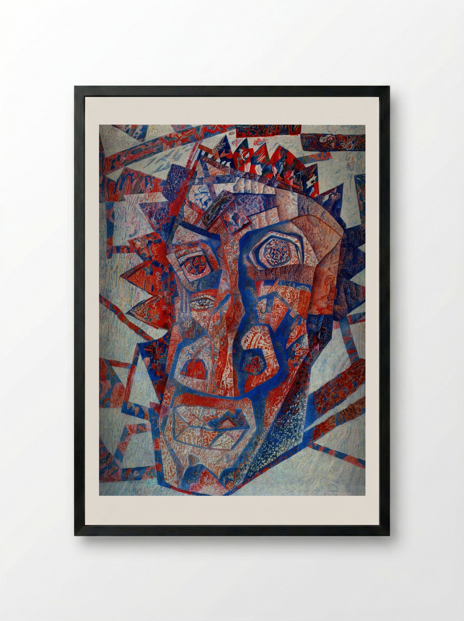 Head - Pavel Filonov - Framed Print Black