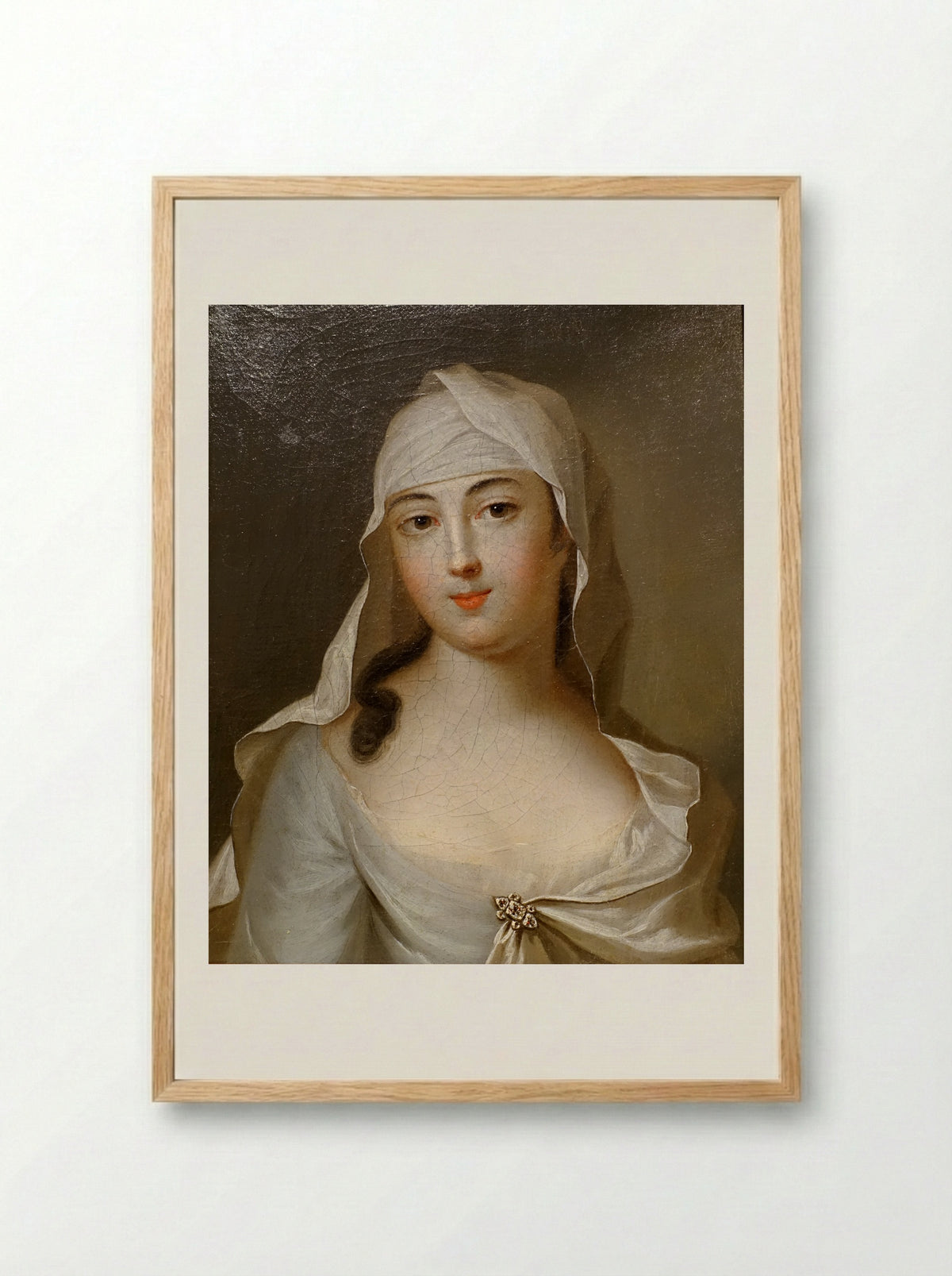 Headscarf - Fine Art Print - Framed Print Wood