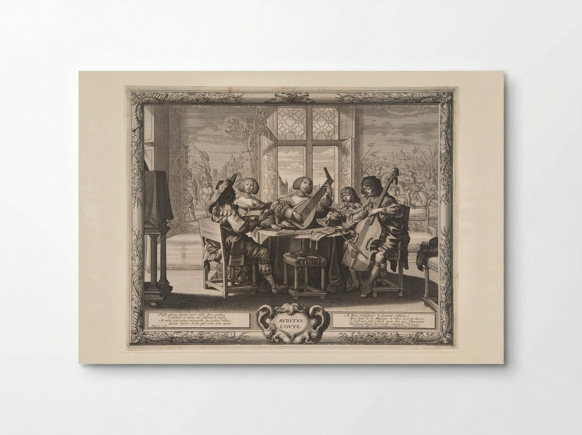 Hearing (from The Five Senses) - Abraham Bosse - Poster