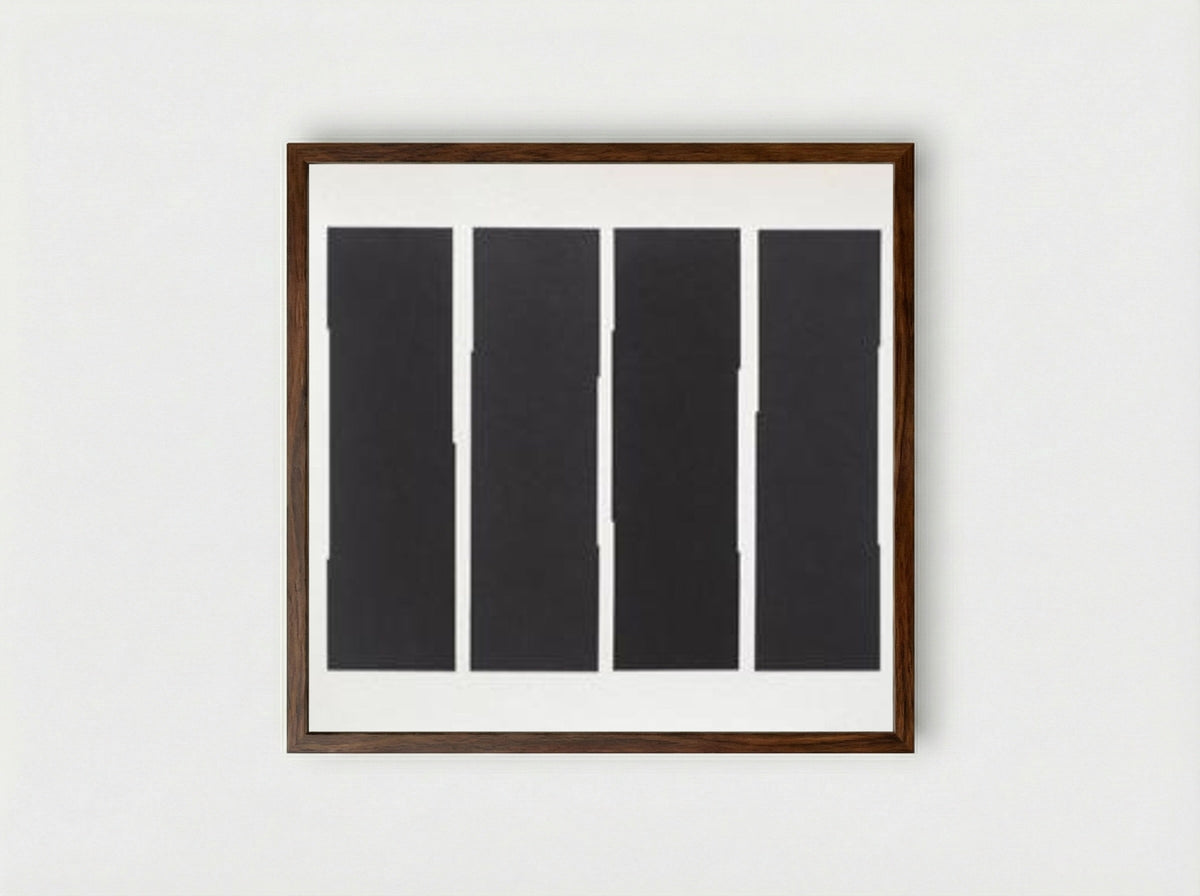 Heartbeats - Roman Cotosman - Framed Print Dark Wood