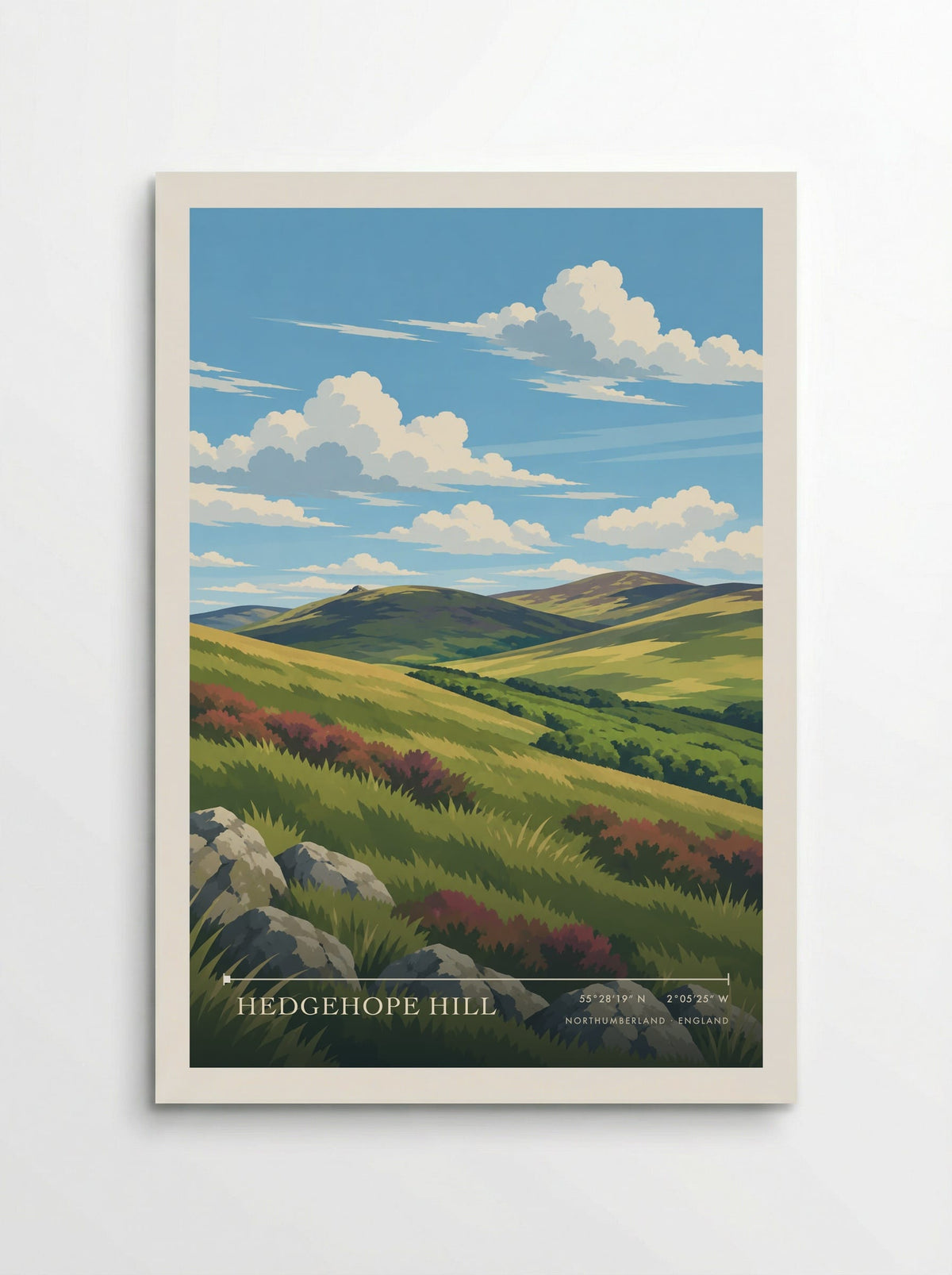 Hedgehope Hill, Northumberland | Travel Poster - Poster