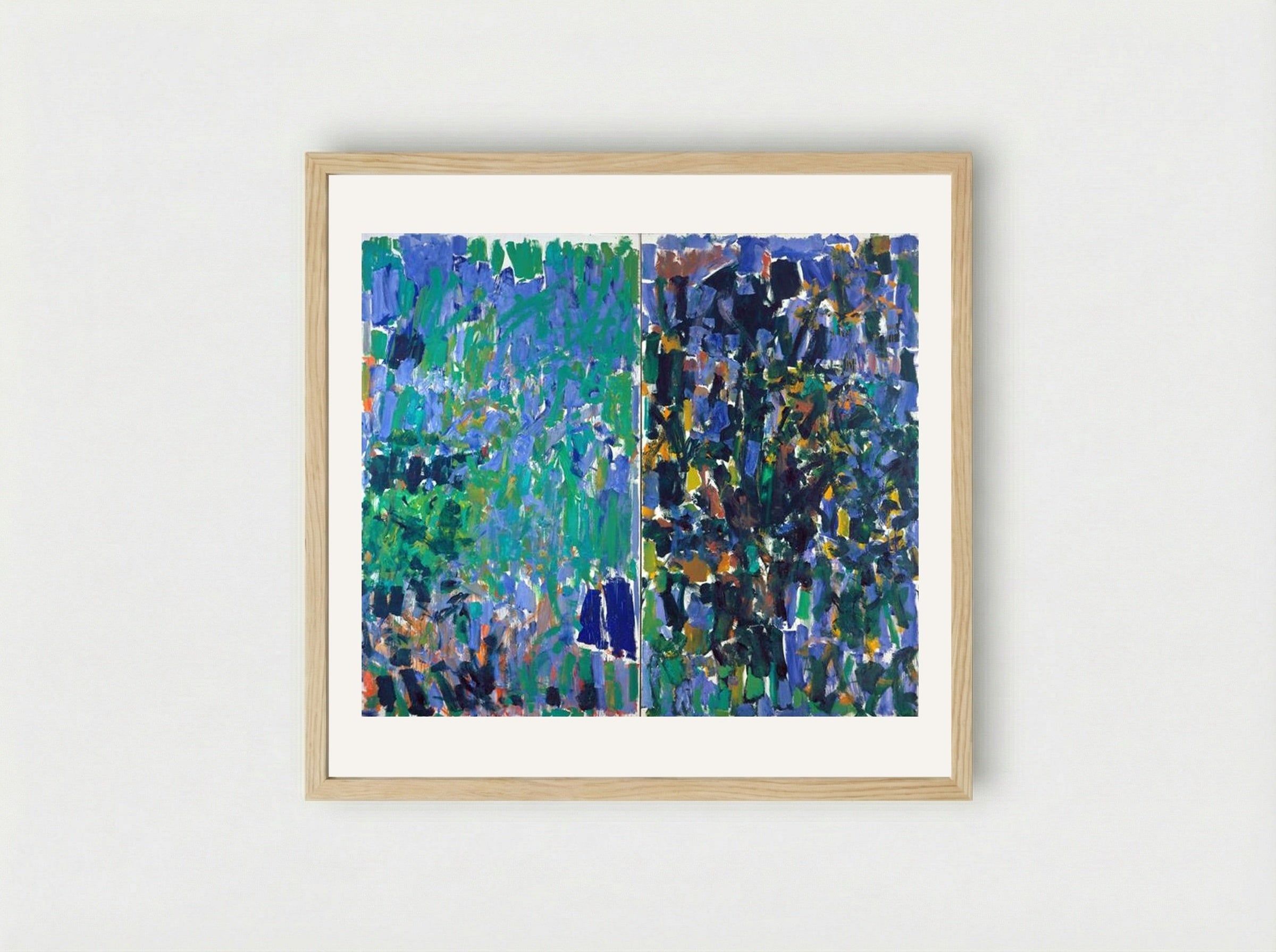 Heel, Sit, Stay - Joan Mitchell - Framed Print Wood