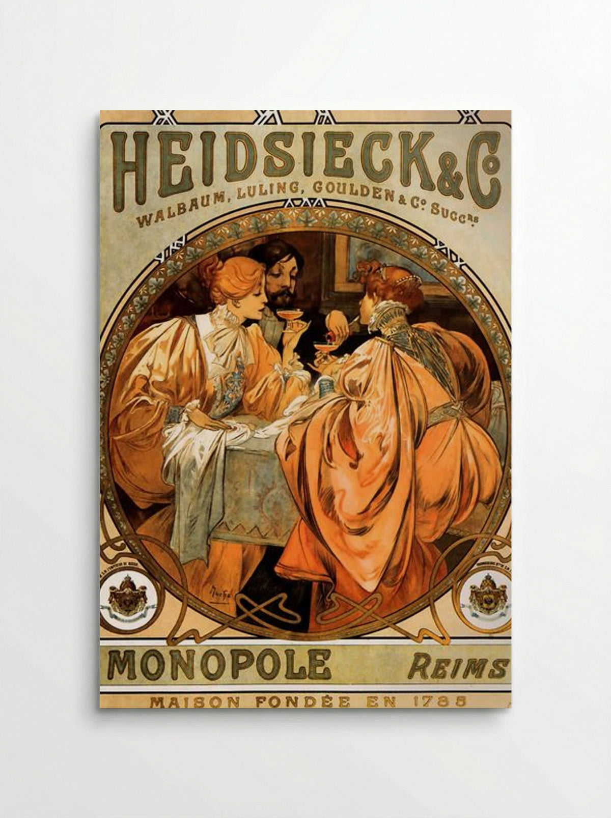 Heidsieck & Co. Monopole - Alphonse Mucha - Poster
