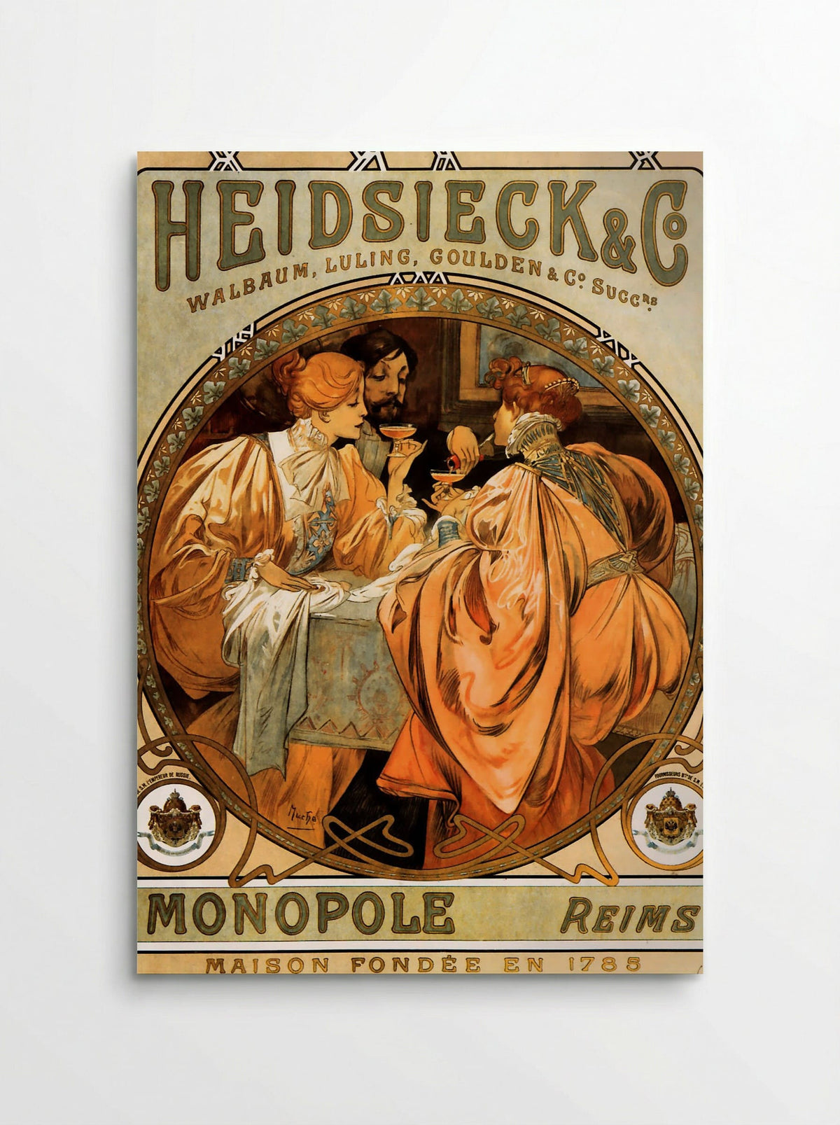 Heidsieck & Co. Monopole - Alphonse Mucha - Poster
