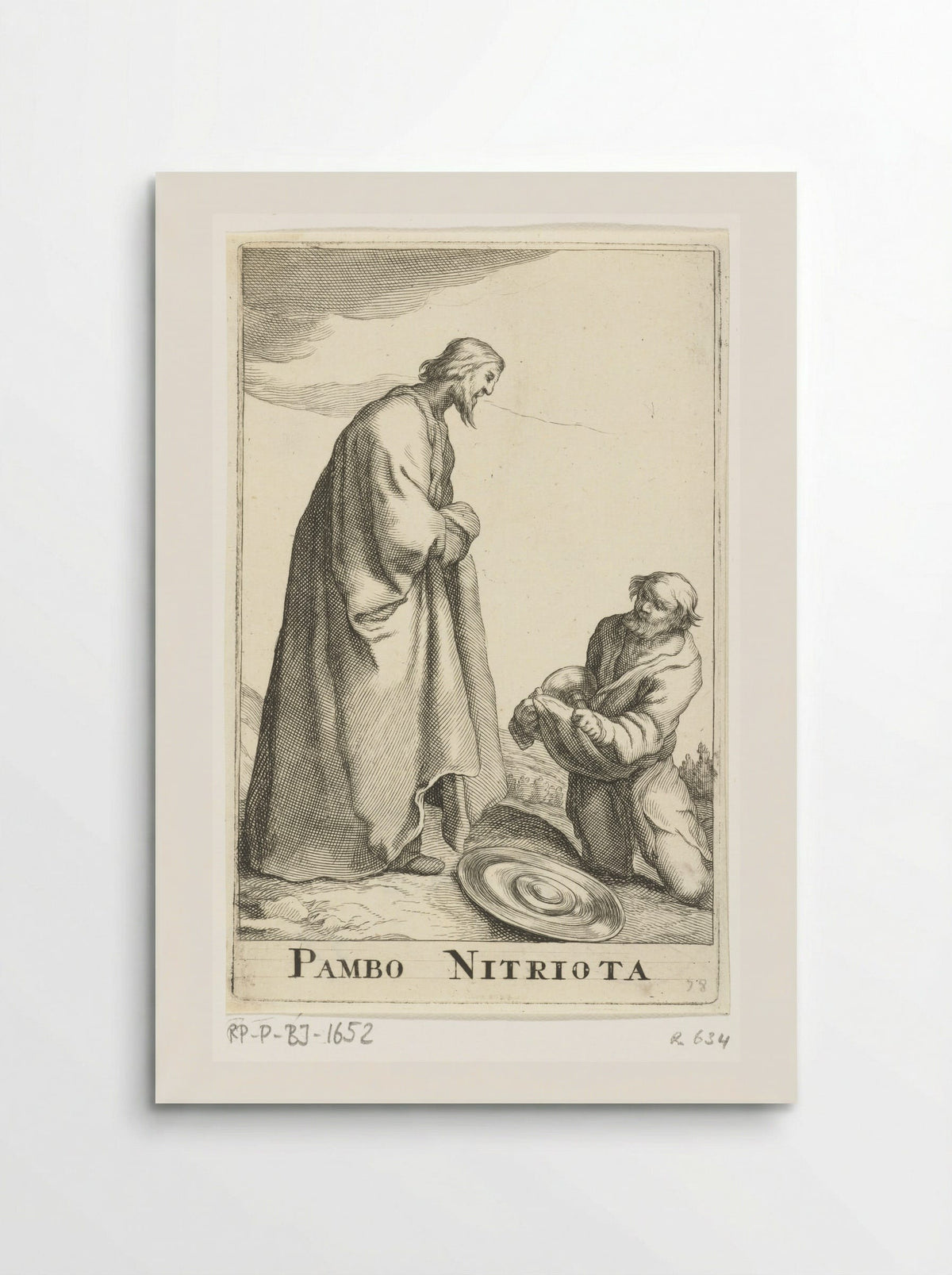 Heilige Pambo van Nitria - Frederick Bloemaert - Poster