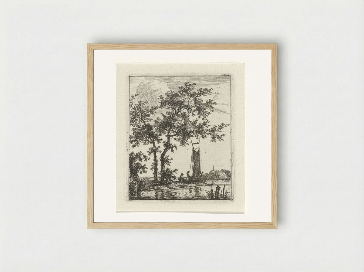 Heisen van het zeil - Hermanus Fock - Framed Print Wood