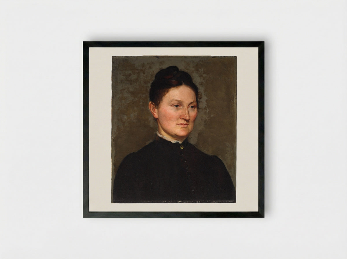 Helen Jackson Cabot Almy (Mrs. Charles Almy) - Lilla Cabot Perry - Framed Print Black
